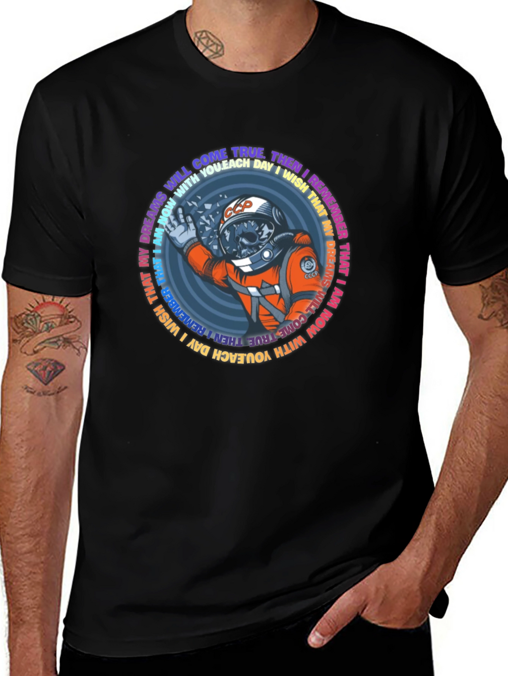 Astronaut Skull T-Shirt - Dreams Come True Tee