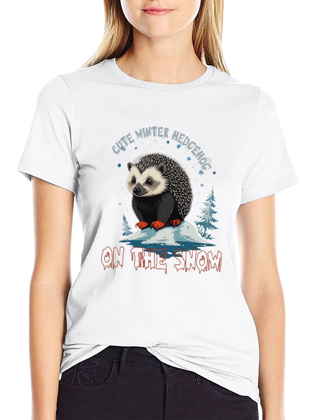 Cute Winter Hedgehog T-Shirt