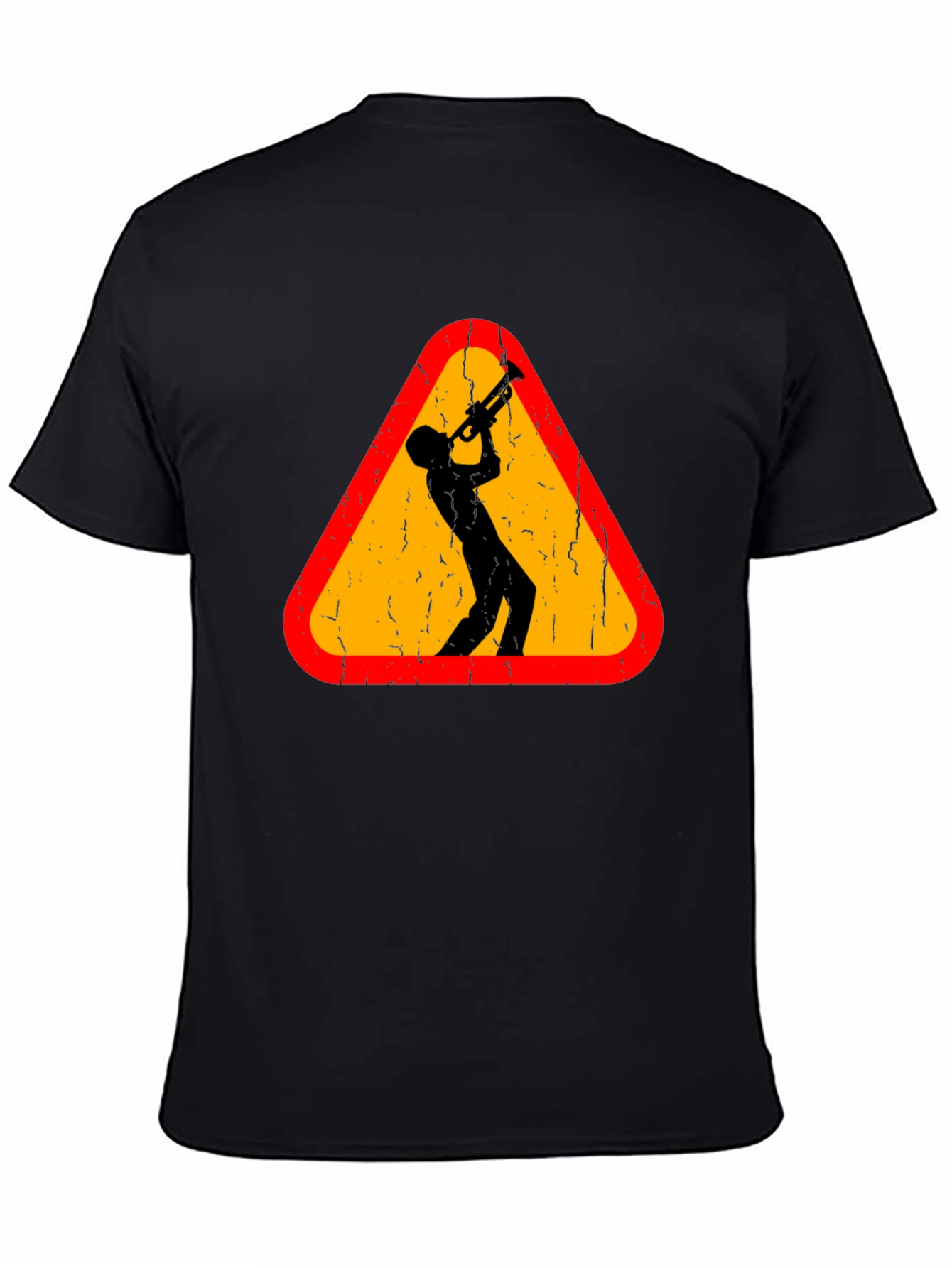 Jazz Musician Warning Sign Graphic Tee