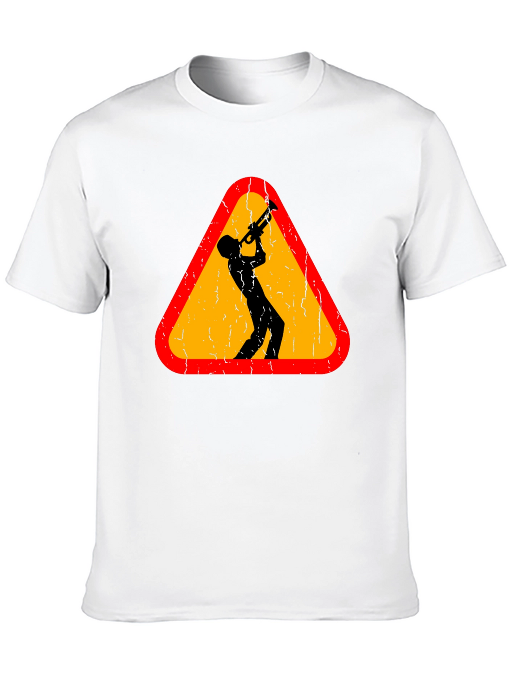 Jazz Musician Warning Sign Graphic Tee