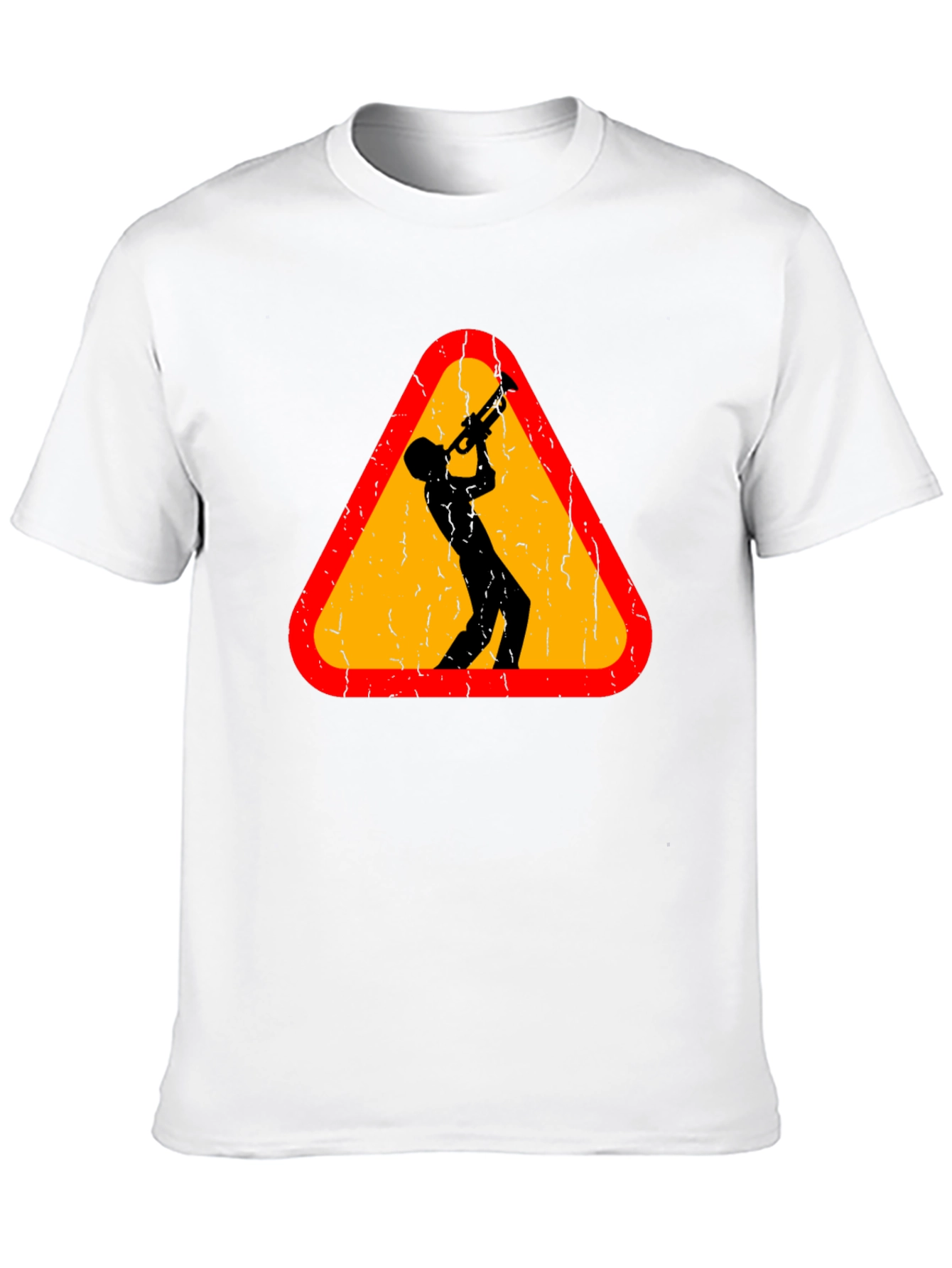 Jazz Musician Warning Sign Graphic Tee
