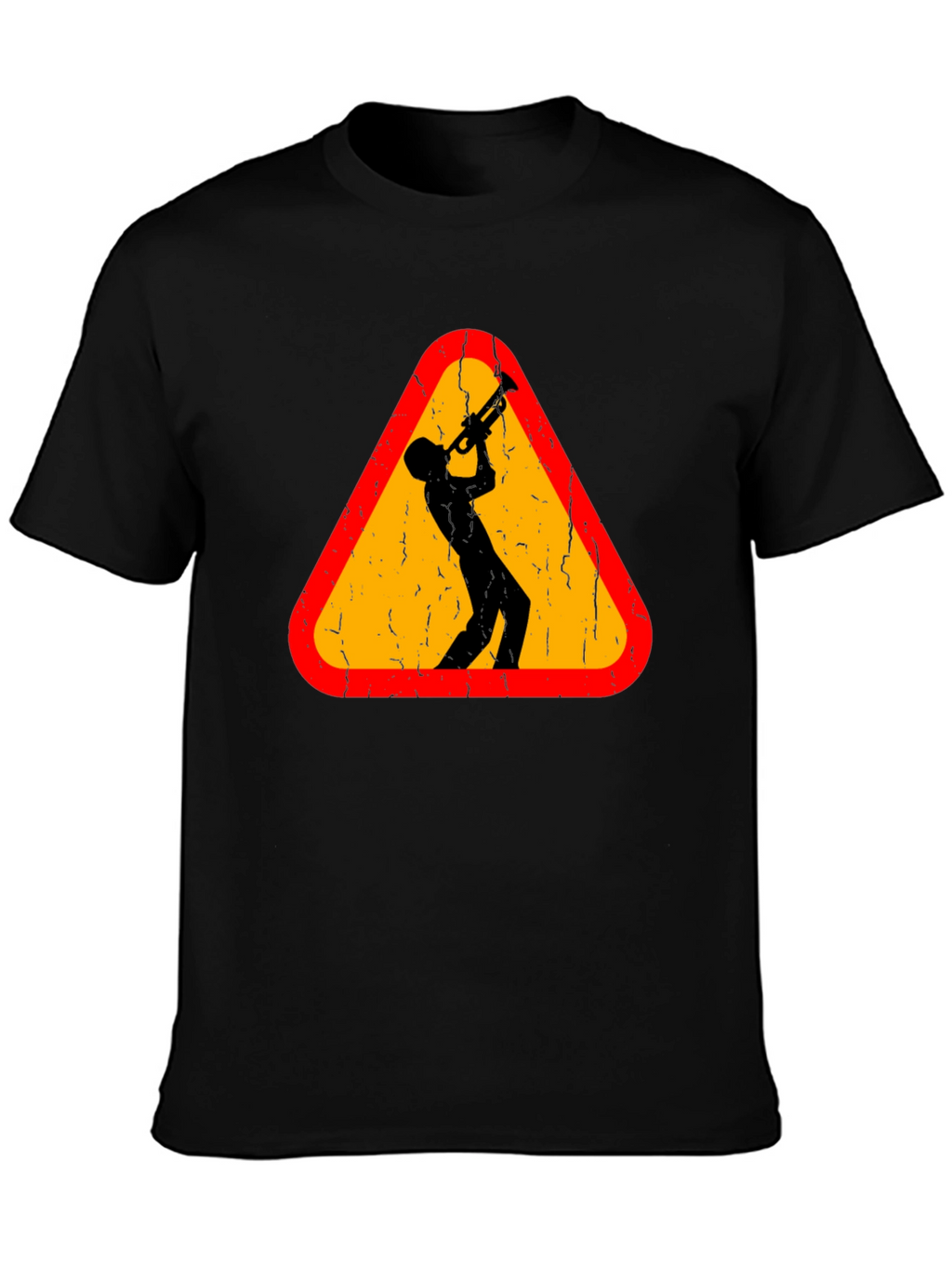 Jazz Musician Warning Sign Graphic Tee