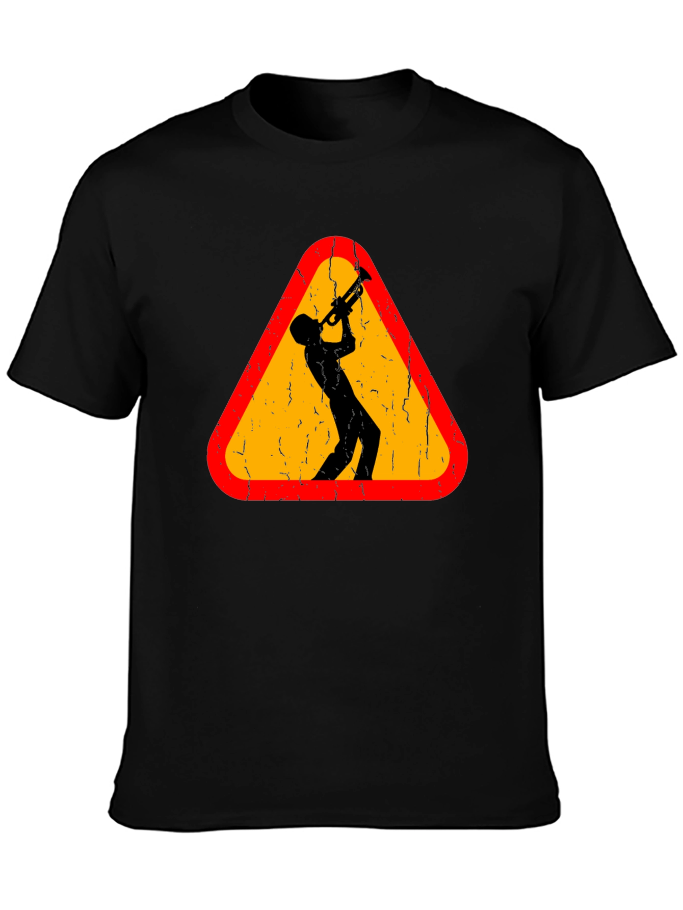 Jazz Musician Warning Sign Graphic Tee