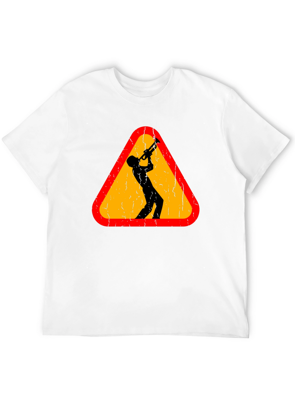 Jazz Musician Warning Sign Graphic Tee