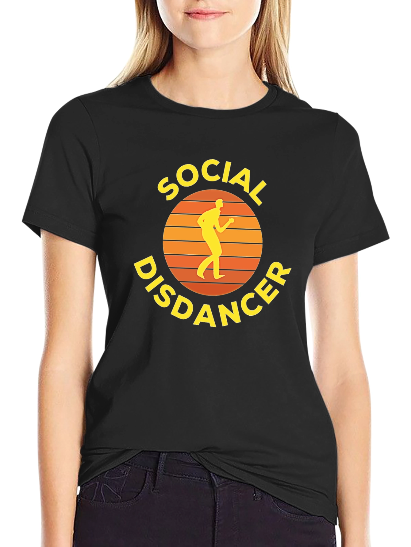 Social Disdancer Graphic Tee - Black Unisex T-Shirt