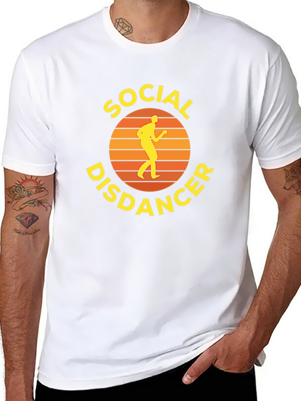 Social Disdancer Graphic Tee - Black Unisex T-Shirt