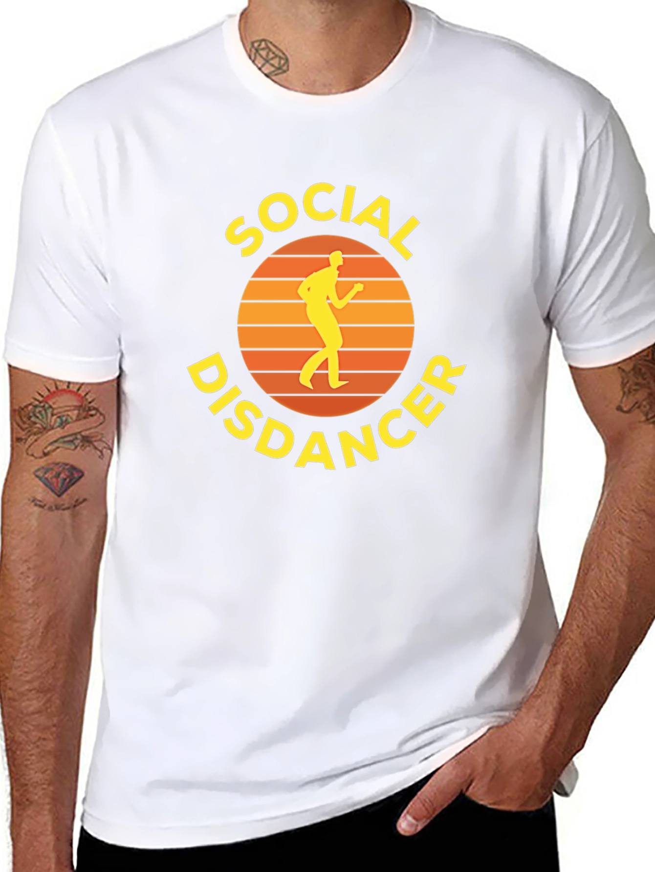 Social Disdancer Graphic Tee - Black Unisex T-Shirt
