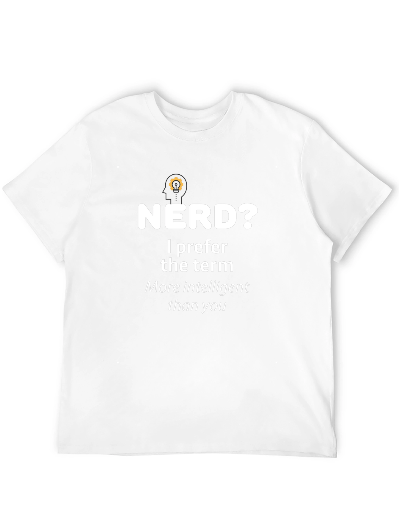 Nerd? Intelligent Black T-Shirt