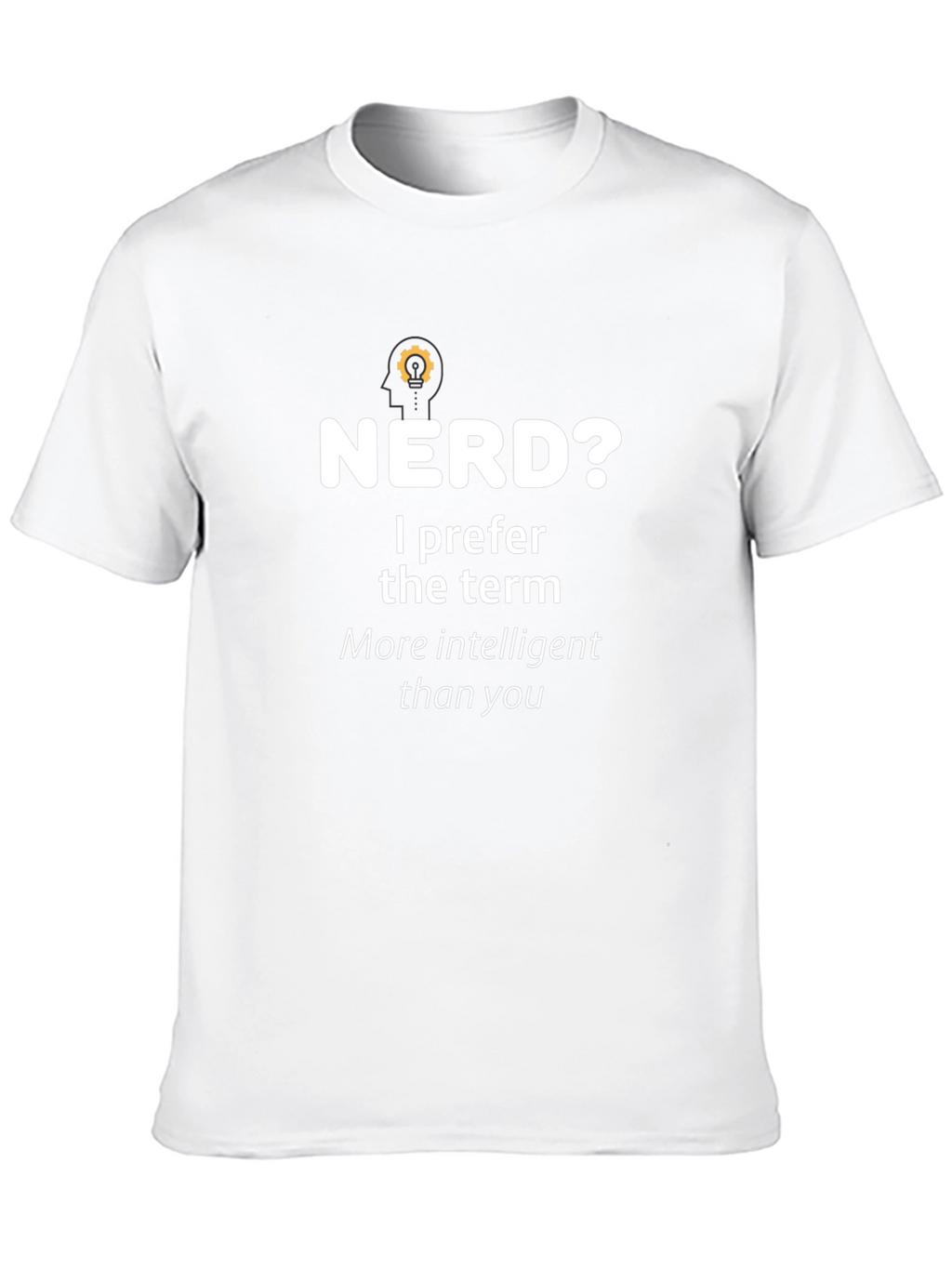 Nerd? Intelligent Black T-Shirt