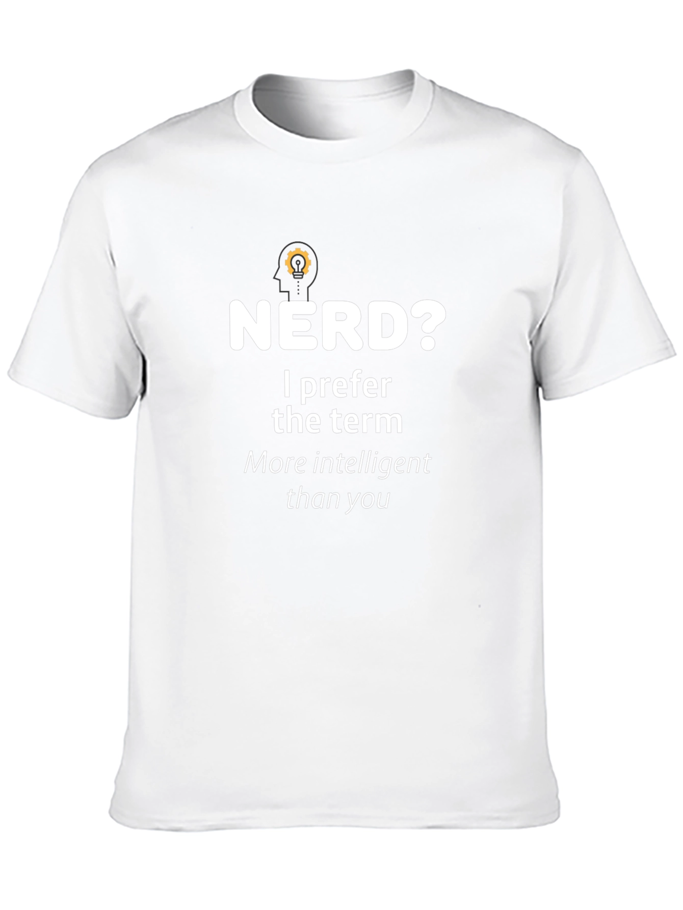 Nerd? Intelligent Black T-Shirt