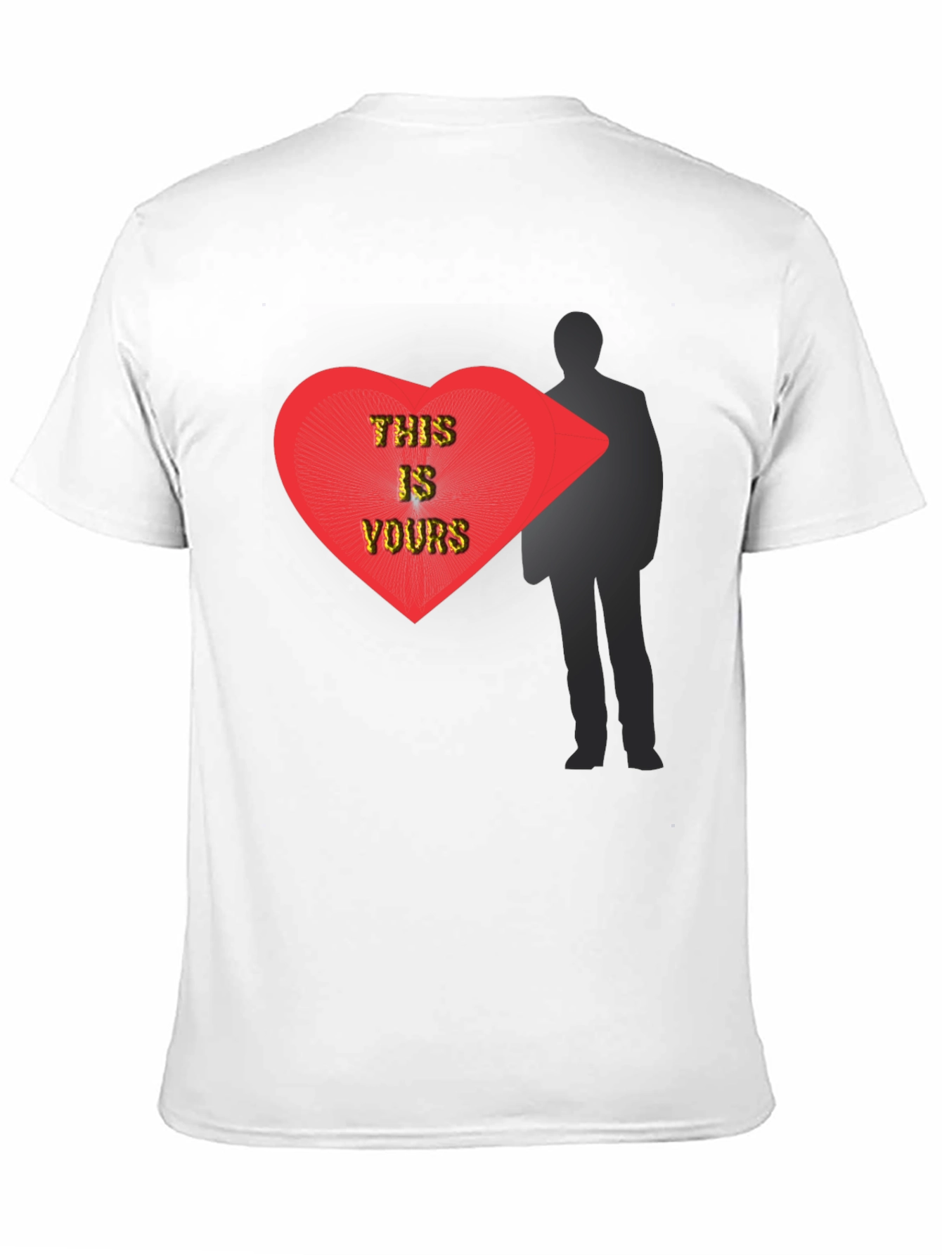This Is Yours Graphic T-Shirt - Modern Heart Design
