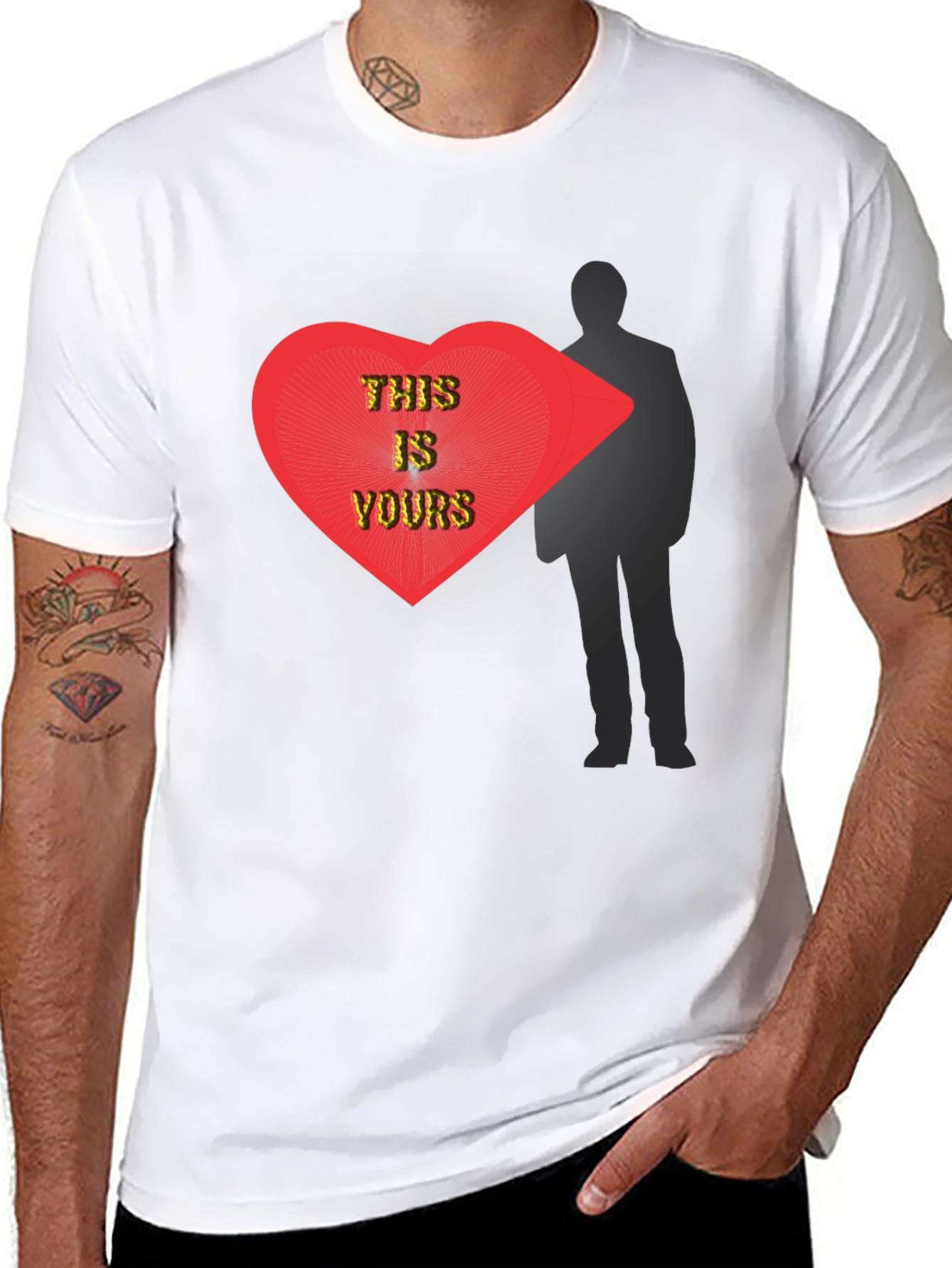 This Is Yours Graphic T-Shirt - Modern Heart Design