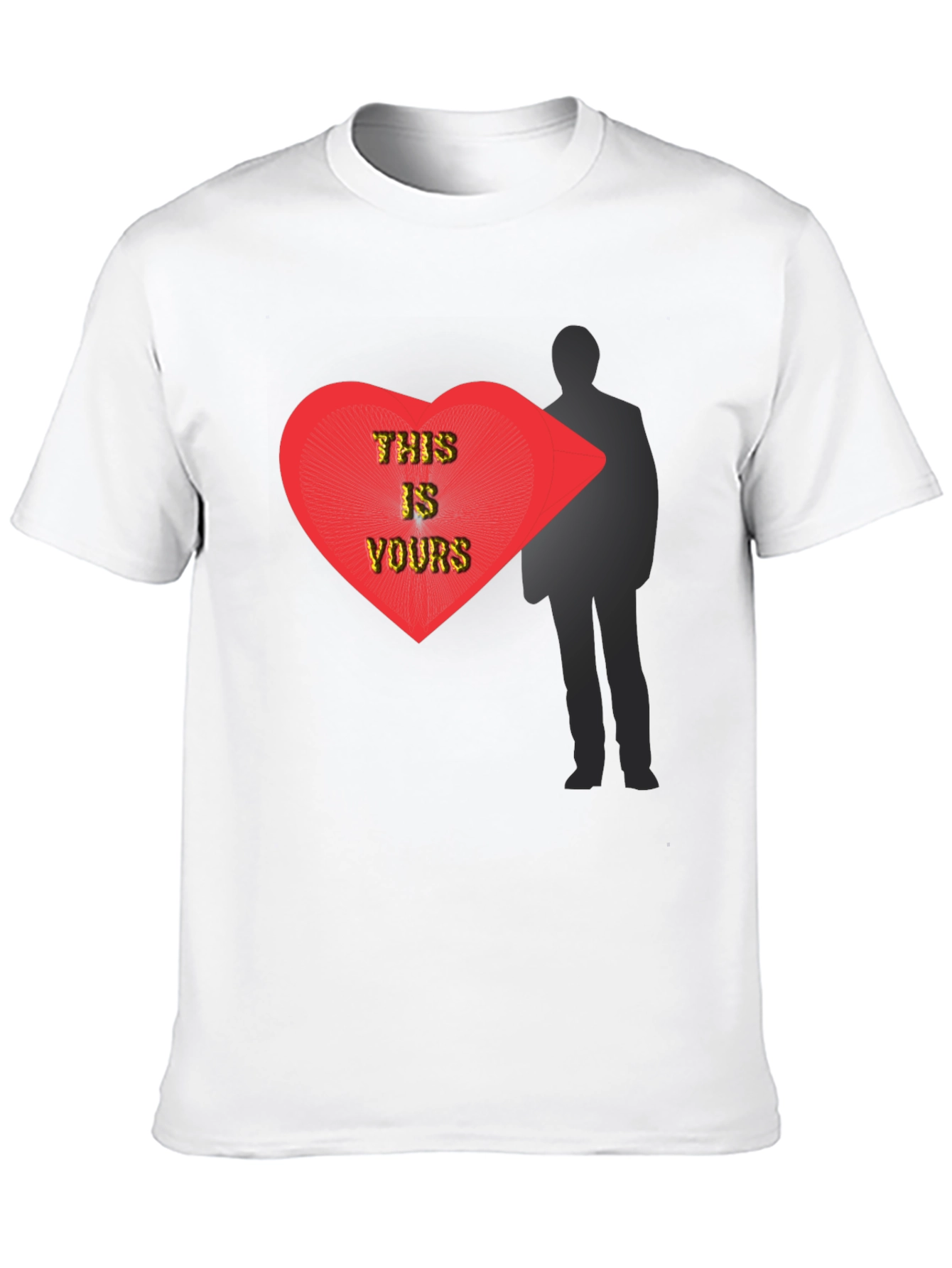 This Is Yours Graphic T-Shirt - Modern Heart Design