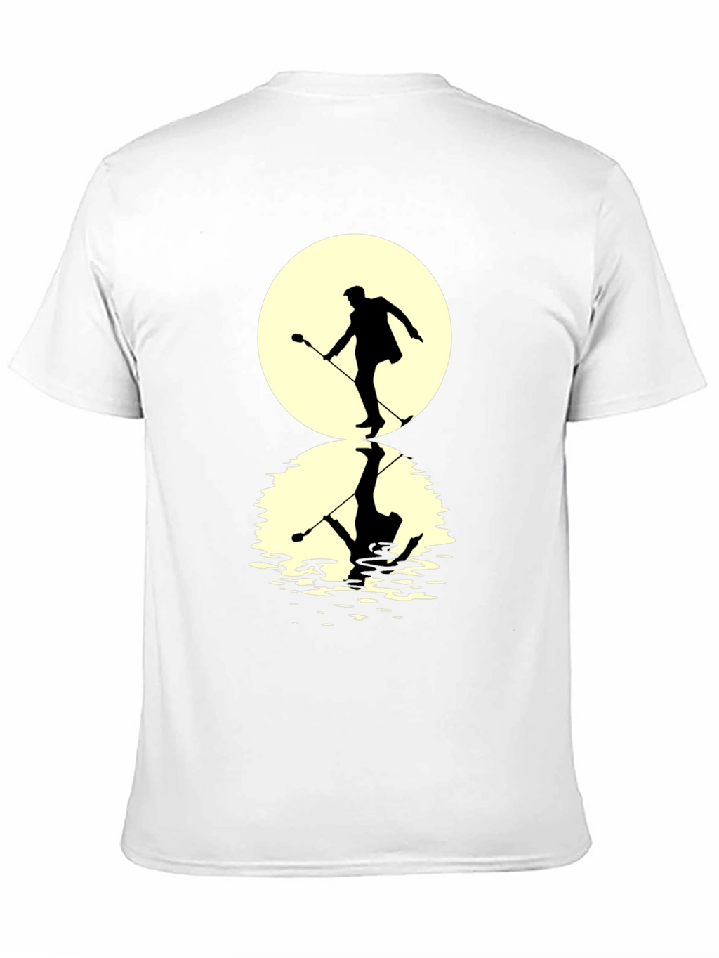 Moonlight Golfer T-Shirt - Unique Silhouette Design