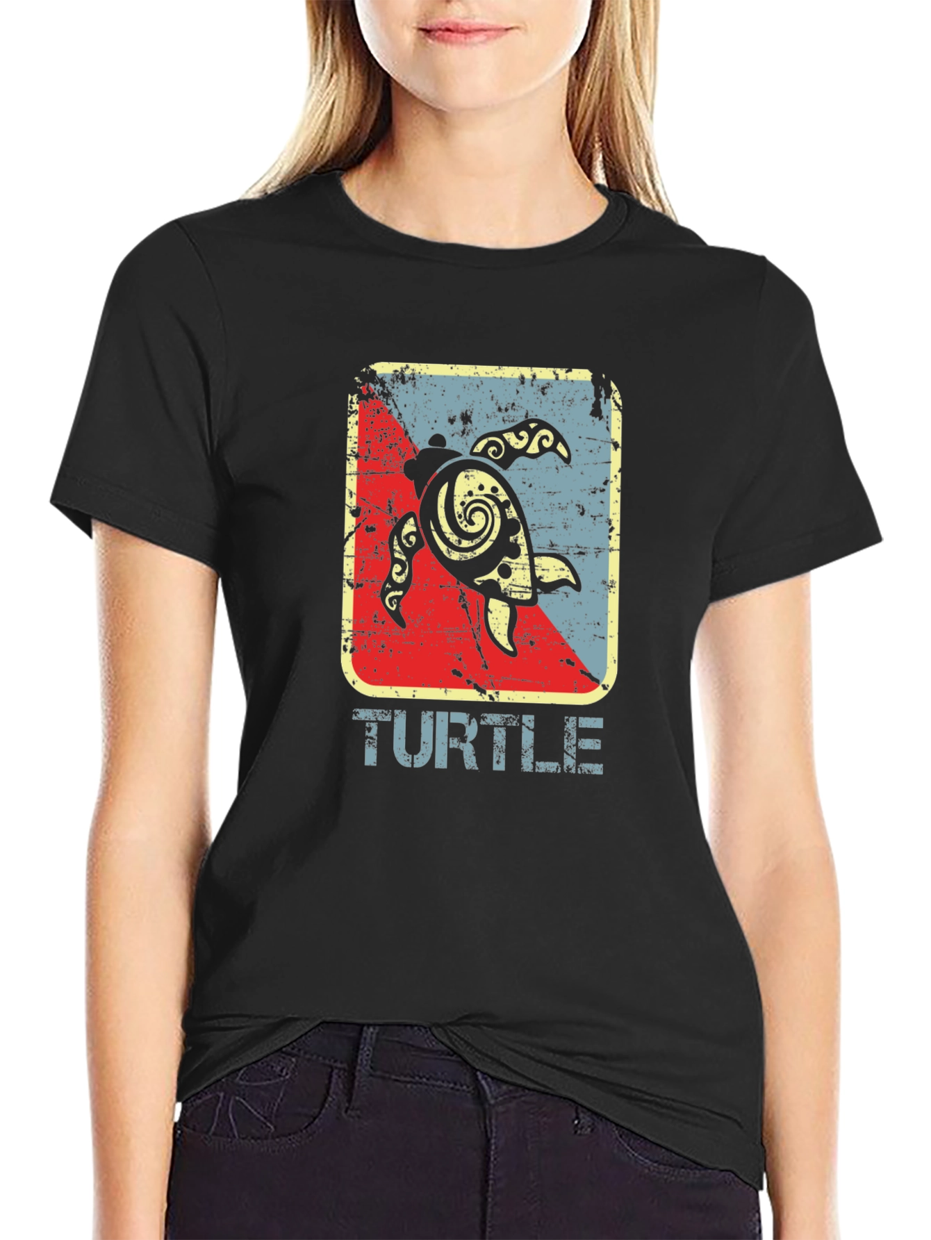Retro Turtle Graphic T-Shirt