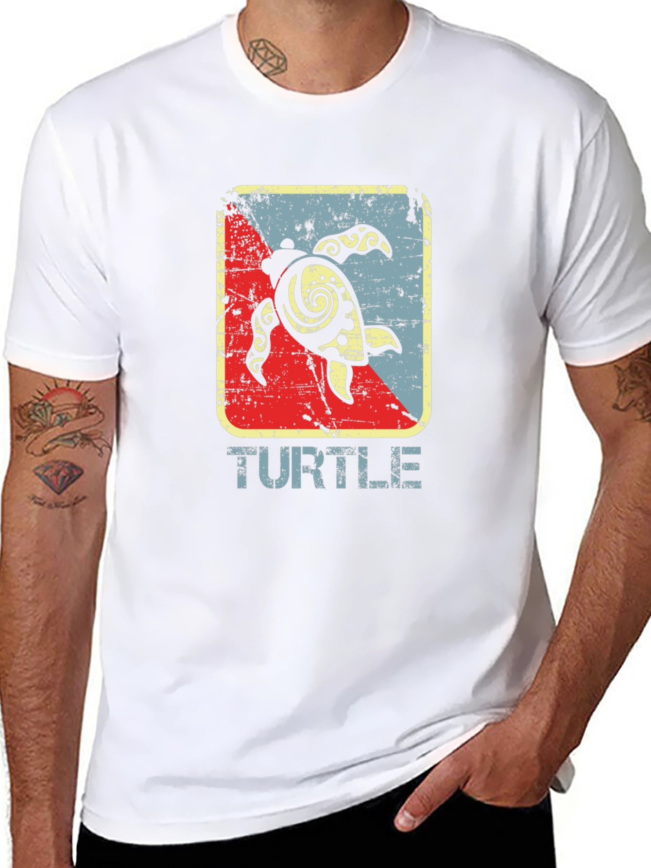 Retro Turtle Graphic T-Shirt