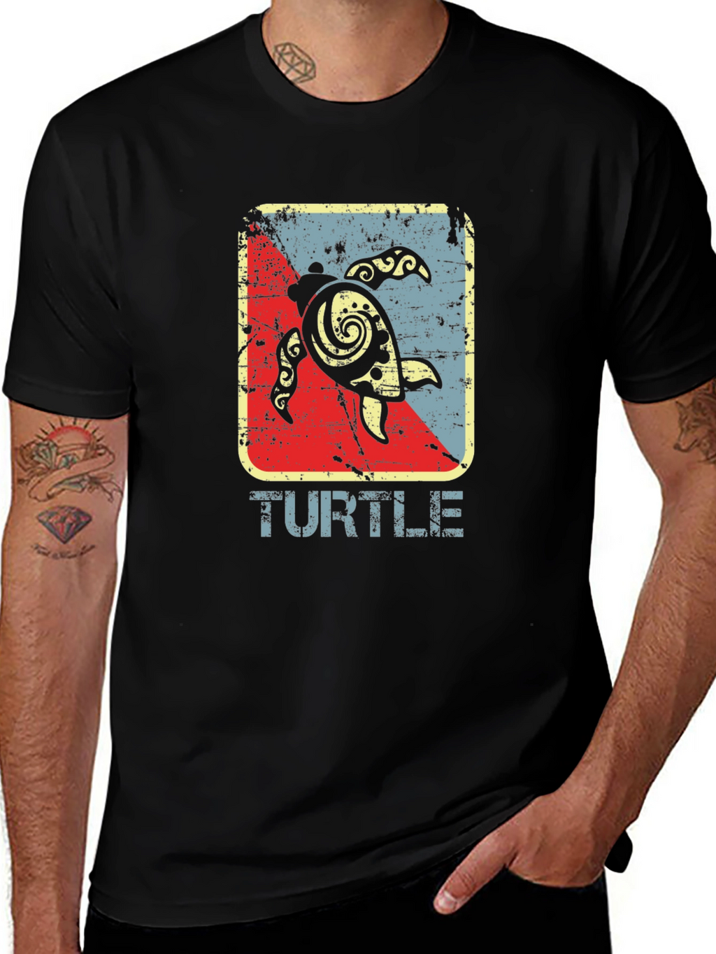 Retro Turtle Graphic T-Shirt
