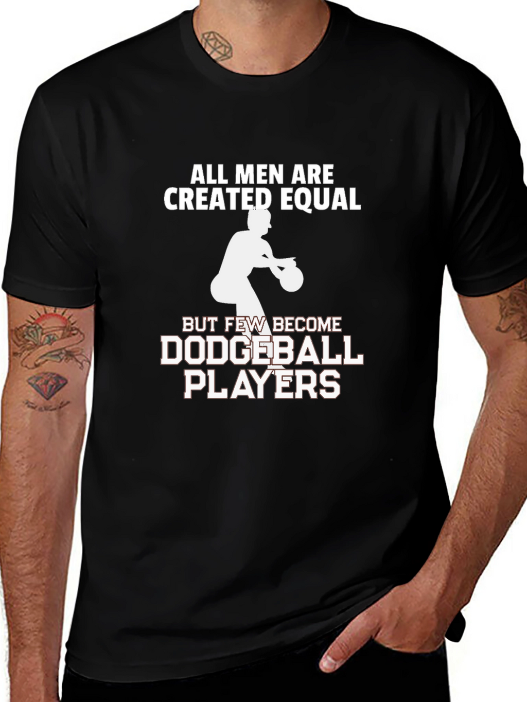 All Men Created Equal Dodgeball T-Shirt