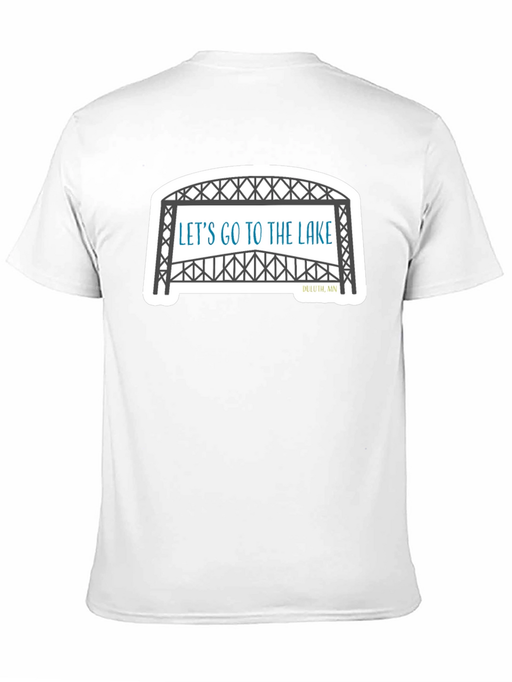 Lets Go To The Lake Black T-Shirt