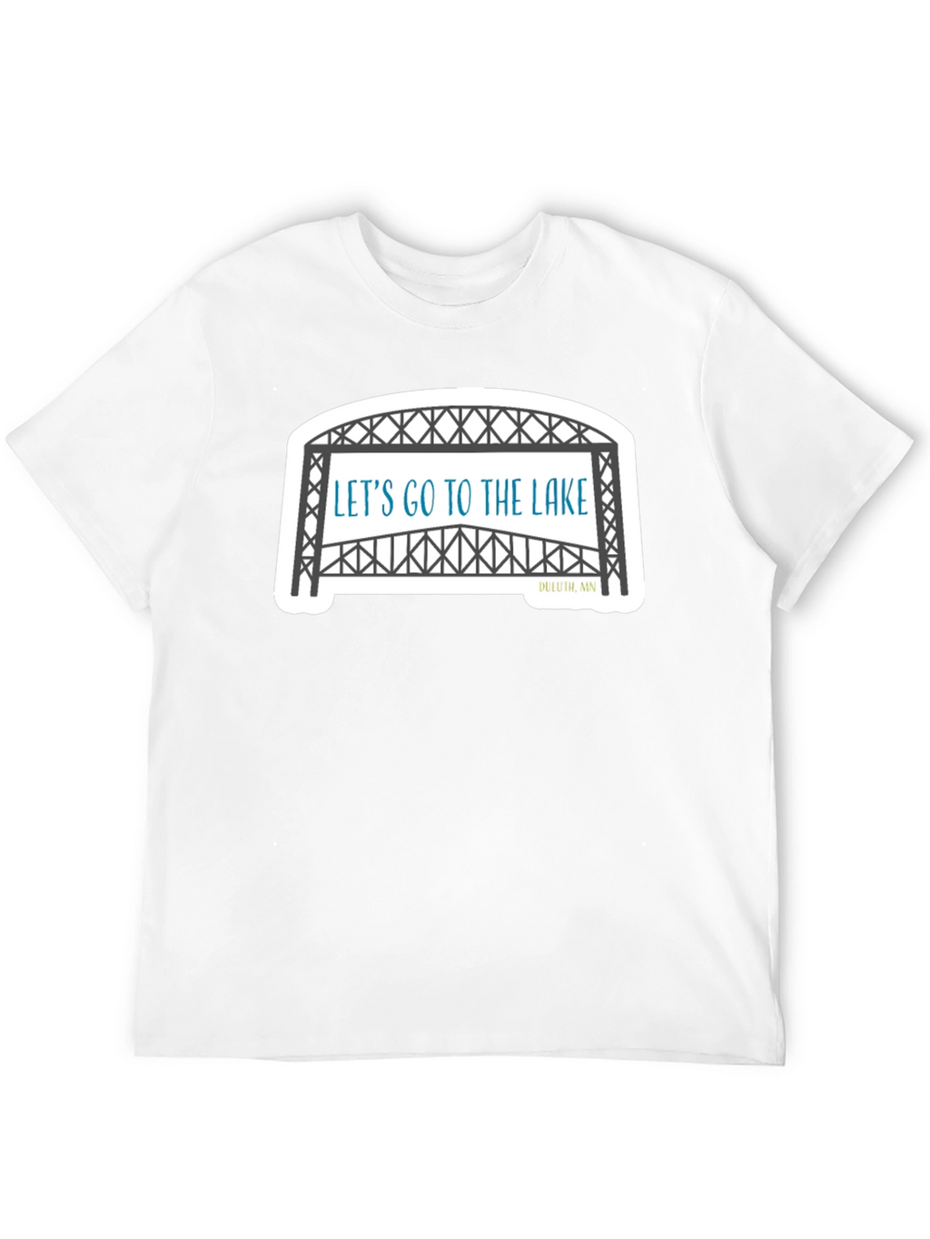 Lets Go To The Lake Black T-Shirt