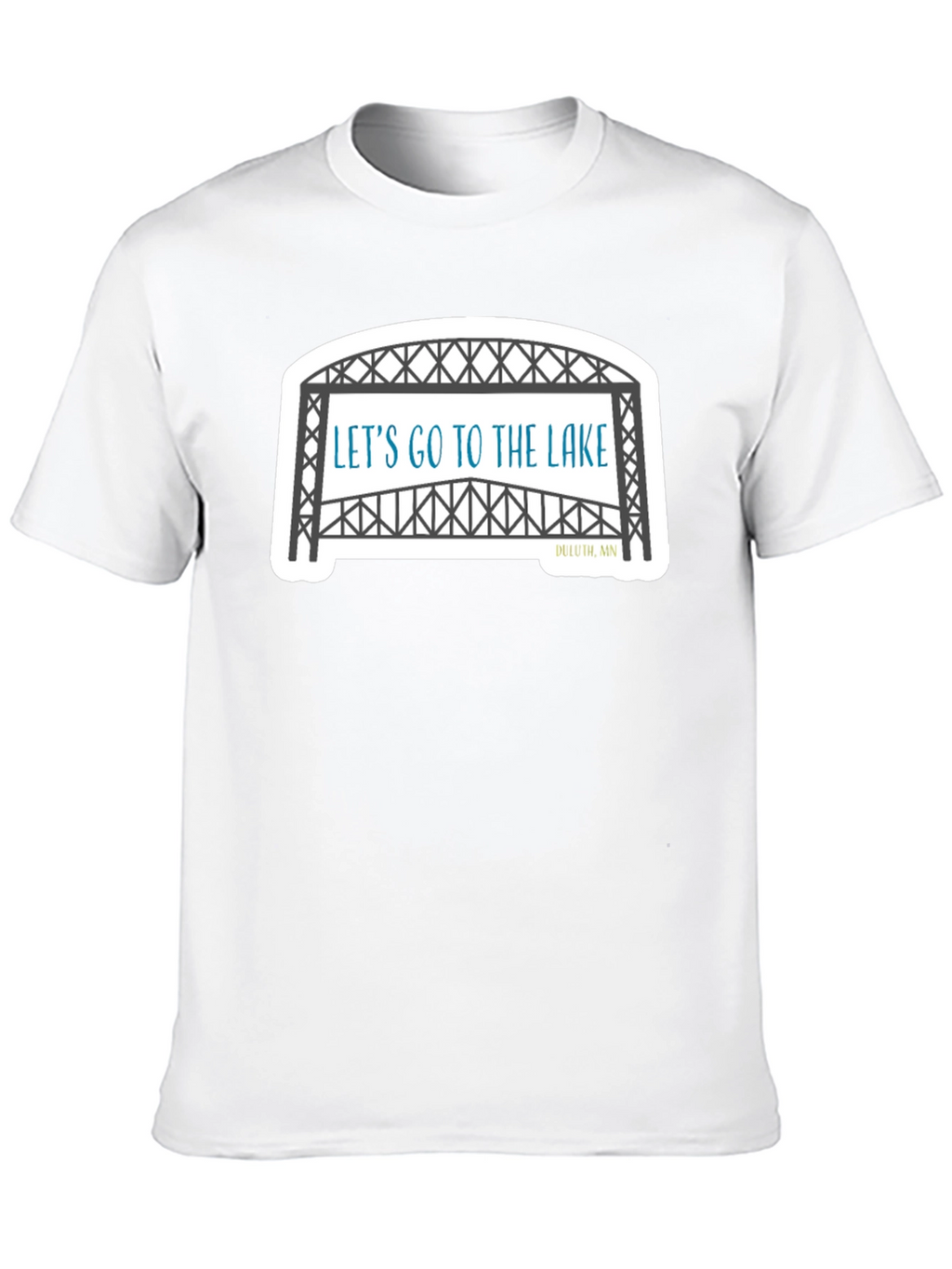 Lets Go To The Lake Black T-Shirt