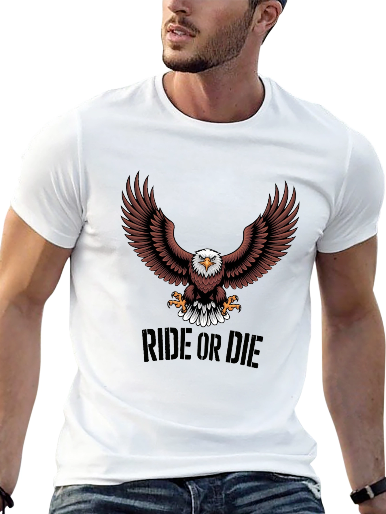 Ride or Die Eagle Graphic Tee