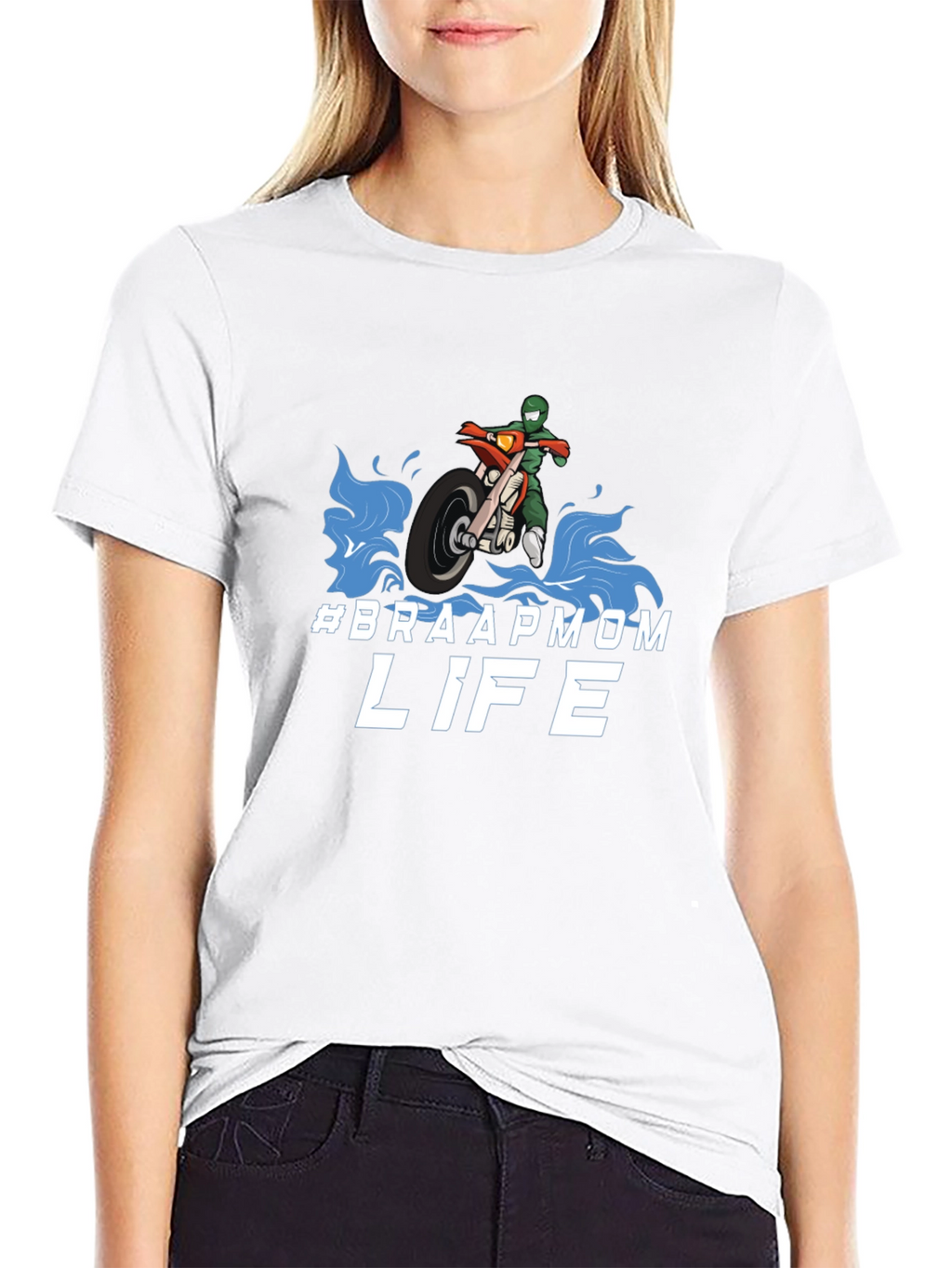 #Braapmom Life T-Shirt - Motocross Mom Tee
