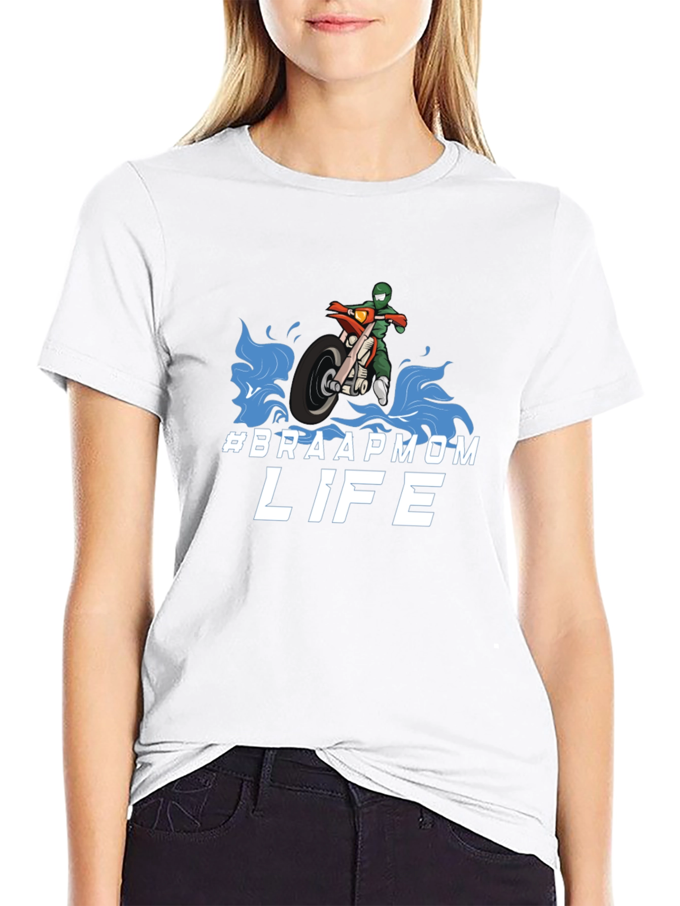 #Braapmom Life T-Shirt - Motocross Mom Tee