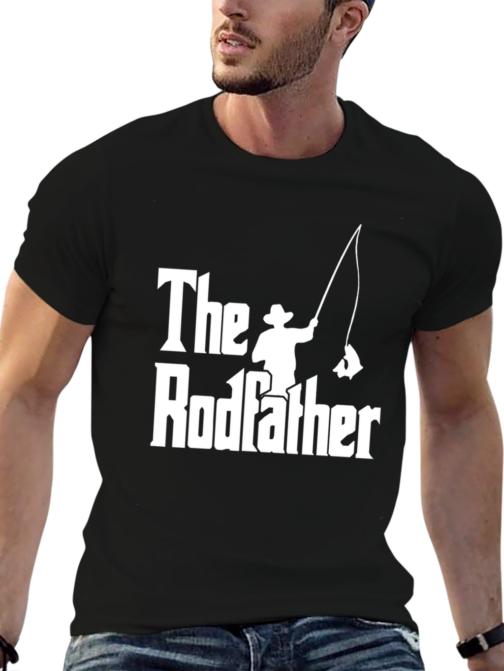 The Rodfather Funny Fishing T-Shirt