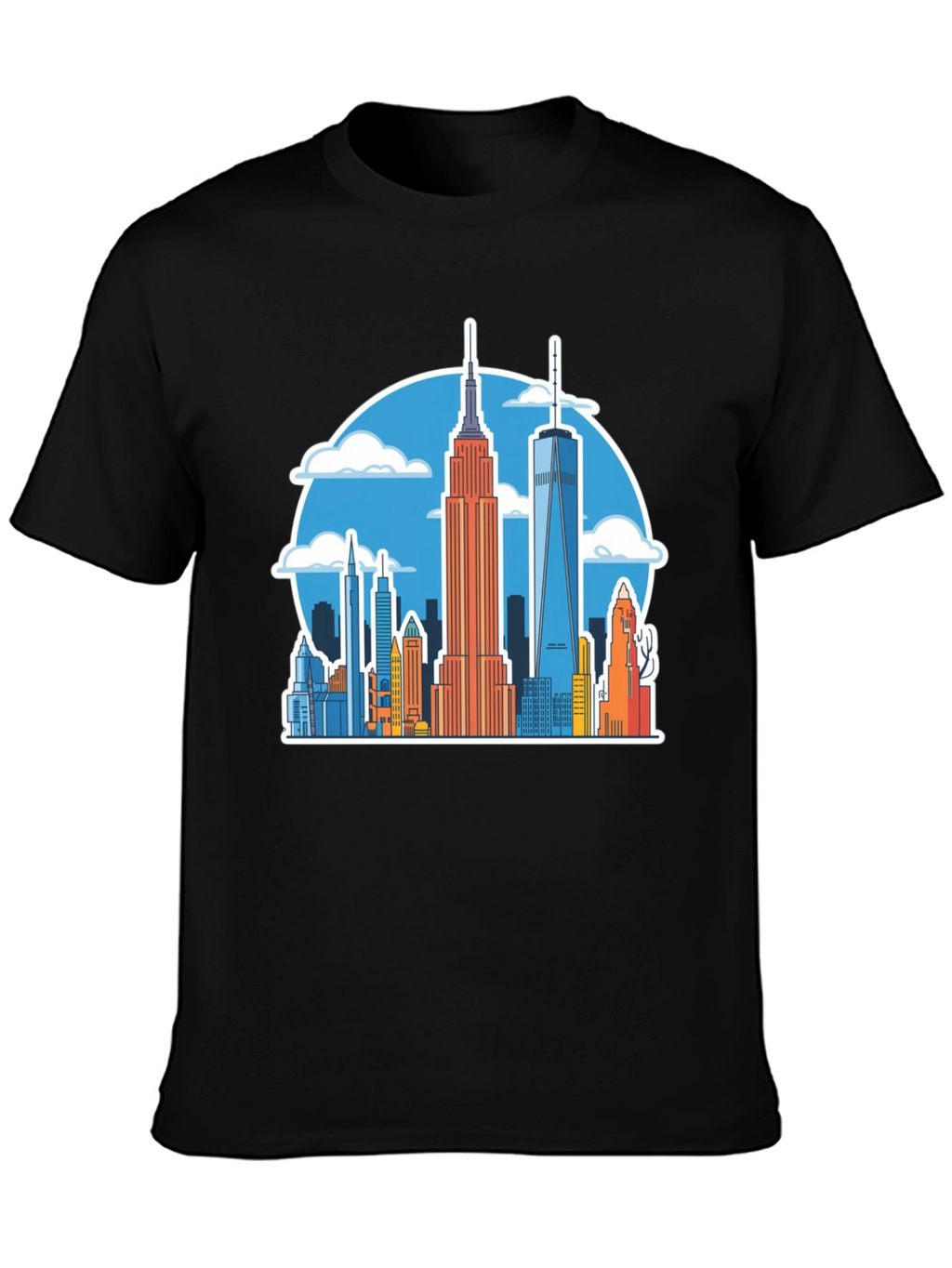 NYC Skyline Graphic Tee - Urban Style