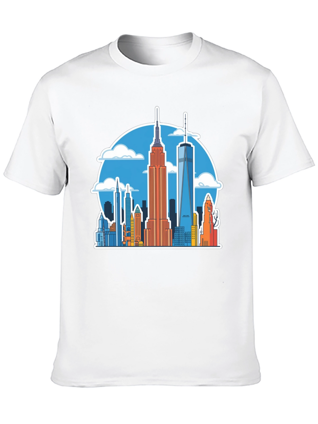 NYC Skyline Graphic Tee - Urban Style