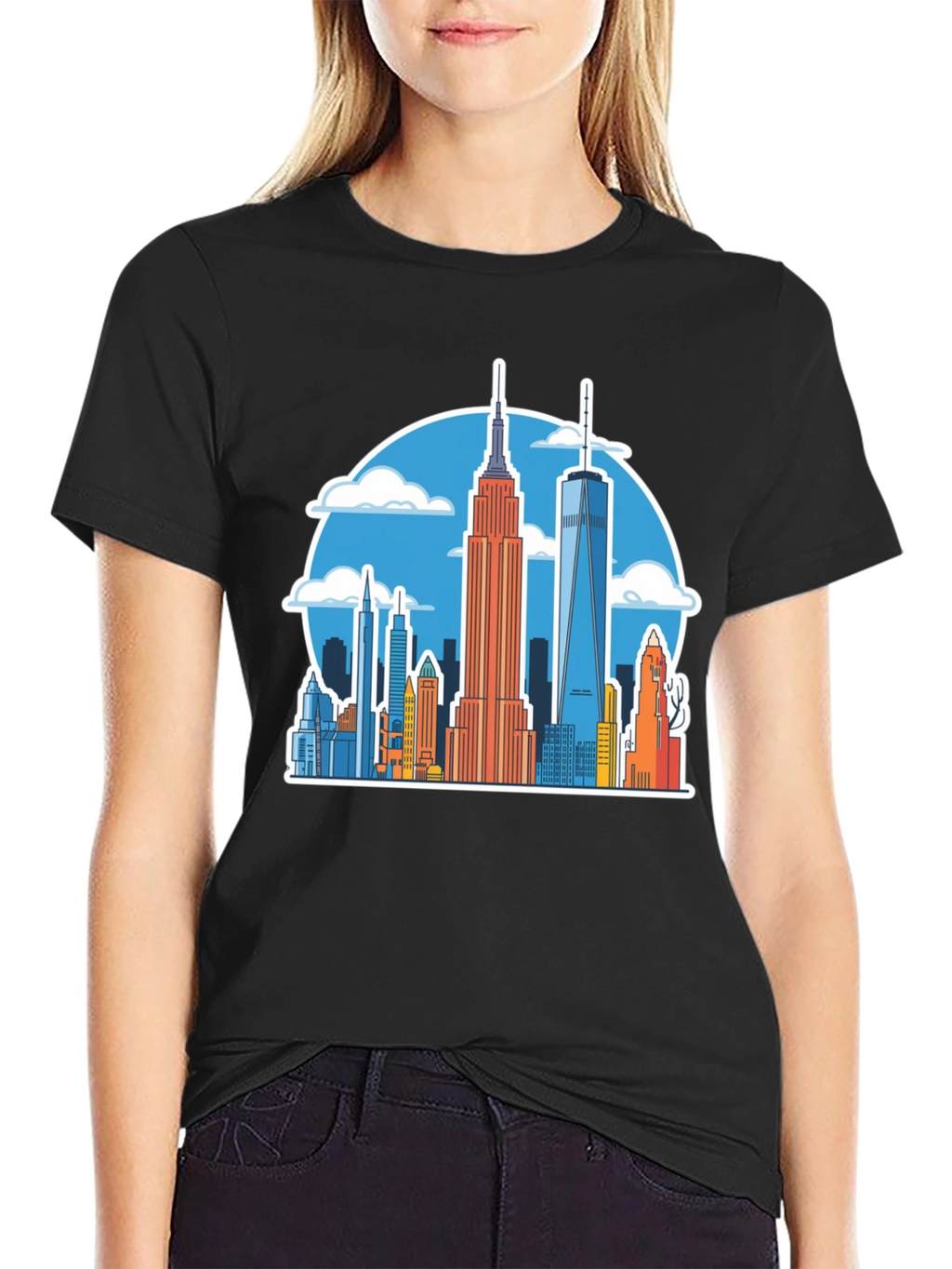 NYC Skyline Graphic Tee - Urban Style
