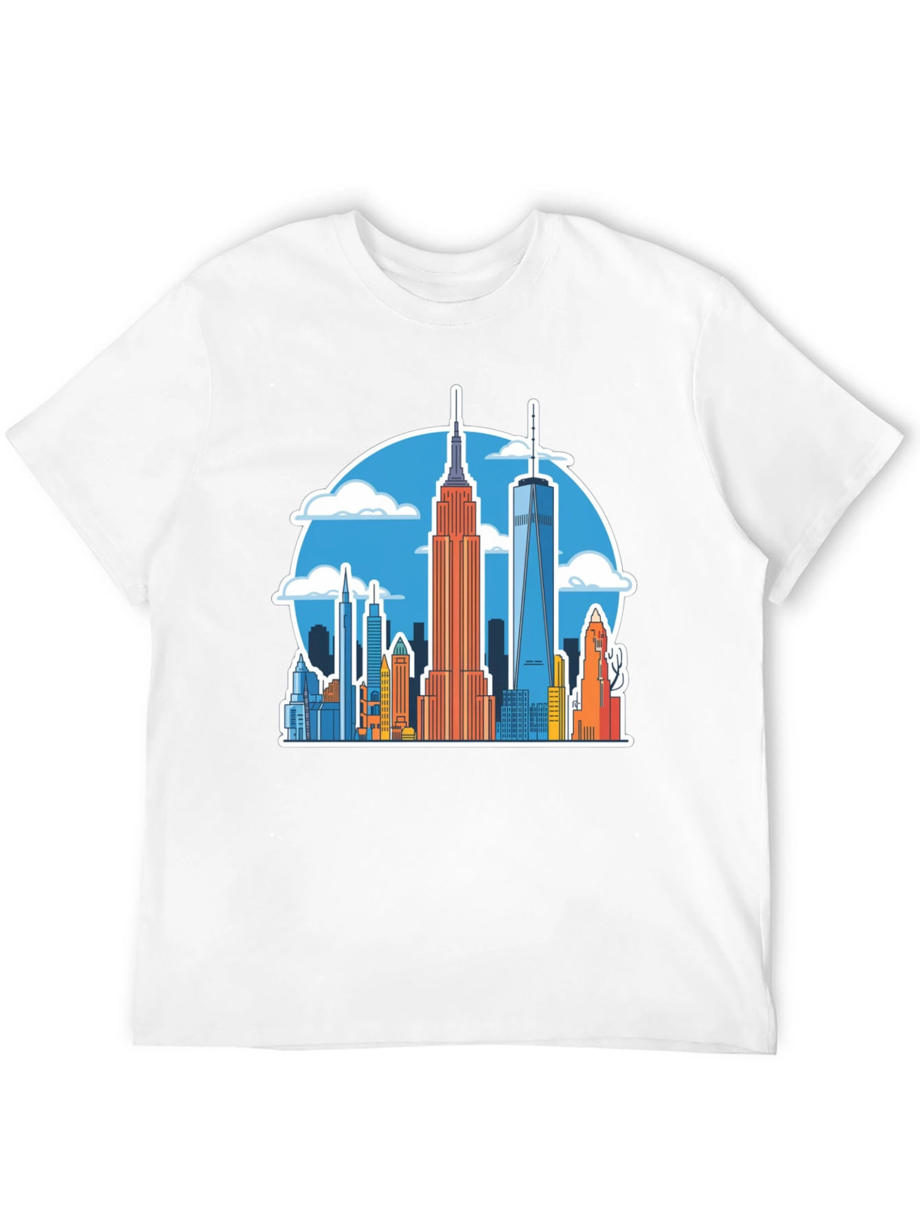 NYC Skyline Graphic Tee - Urban Style