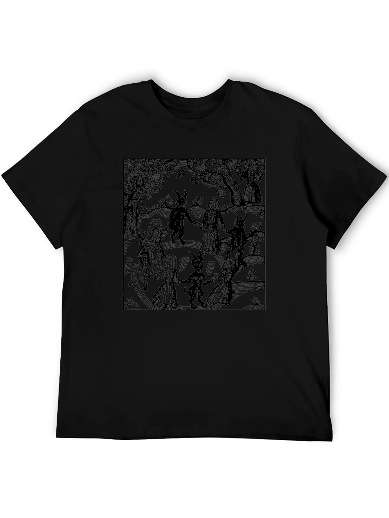 Dark Dance Graphic Tee - Unisex Black T-Shirt