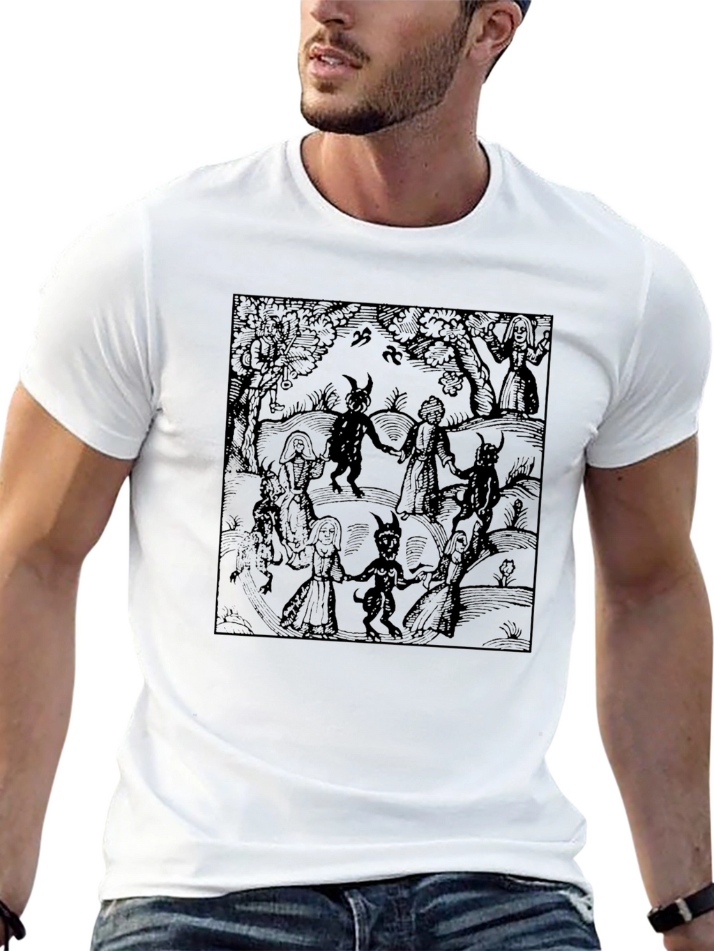 Dark Dance Graphic Tee - Unisex Black T-Shirt