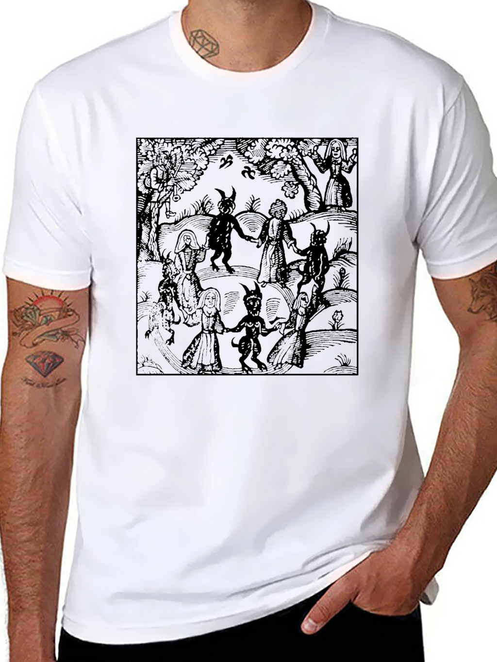 Dark Dance Graphic Tee - Unisex Black T-Shirt