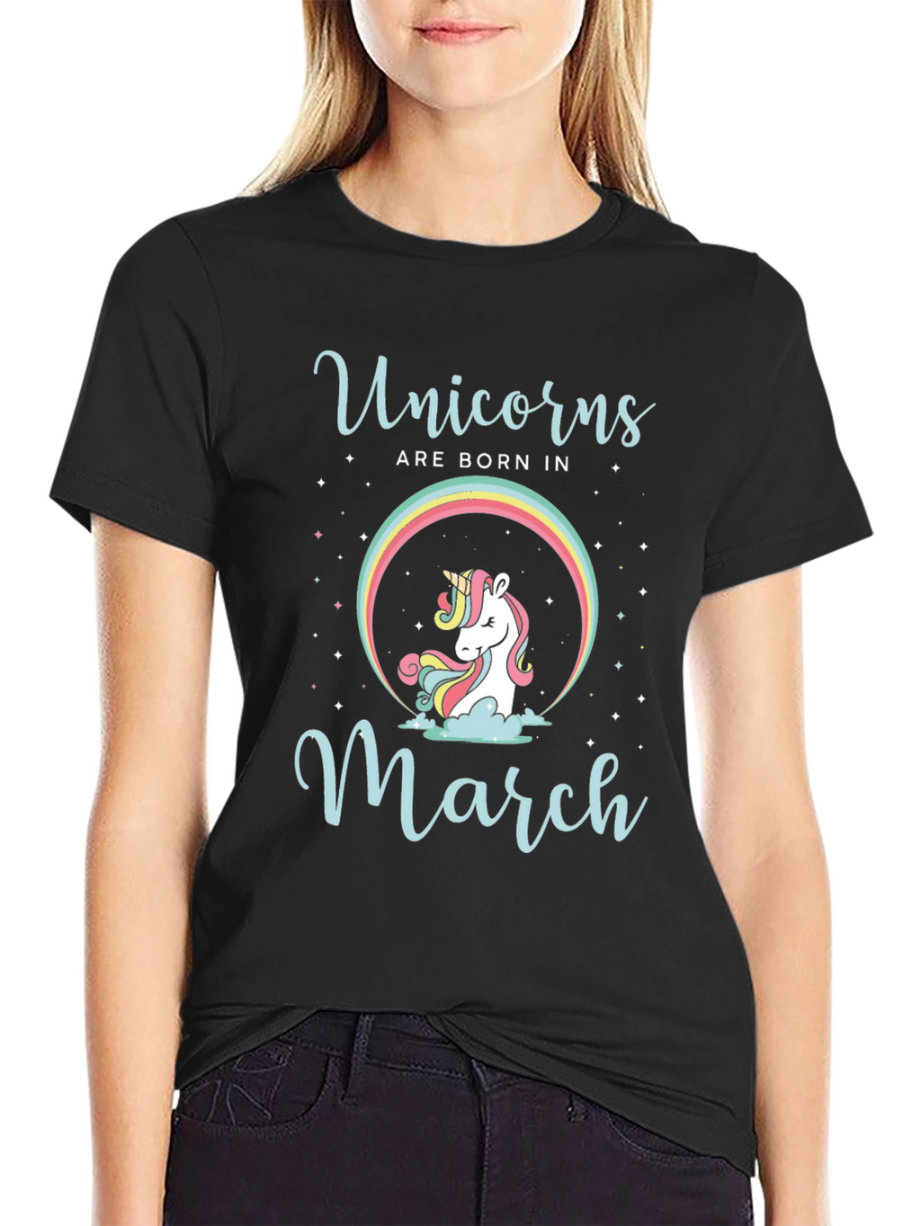 Unicorns Born in March T-Shirt