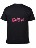Believe Graphic Black T-Shirt