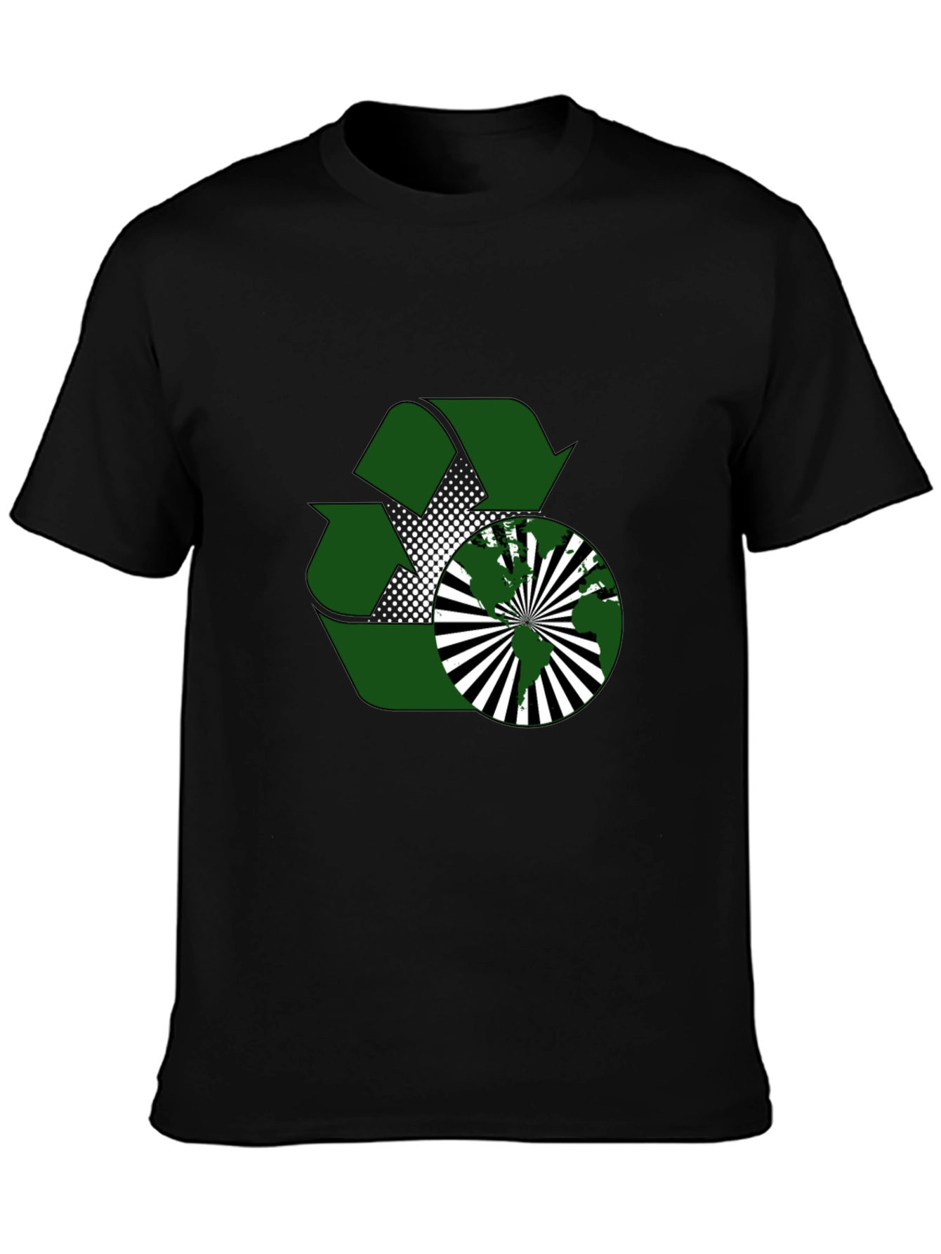 Eco-Friendly Recycle Design T-Shirt
