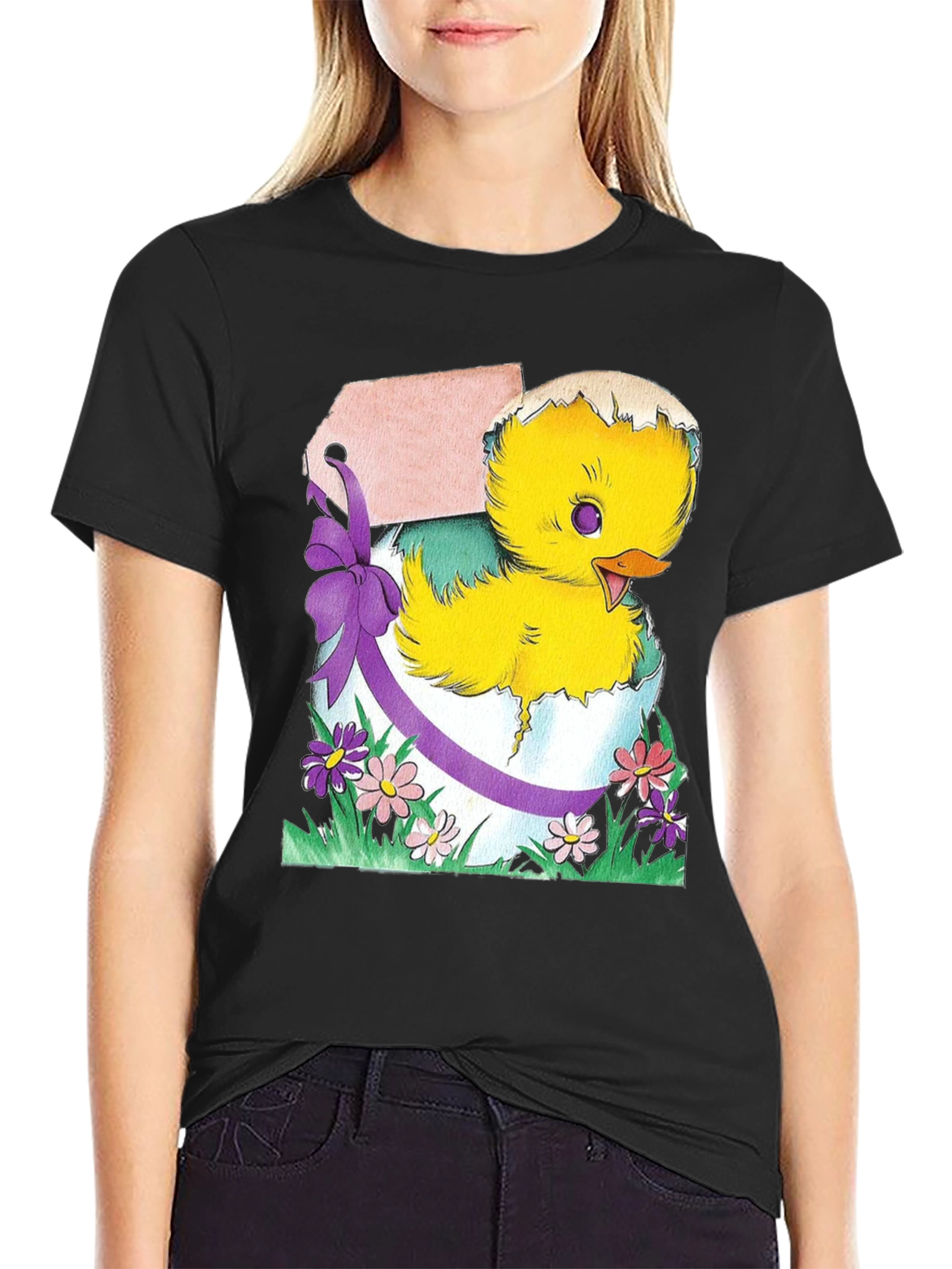 Easter Chick in Eggshell T-Shirt