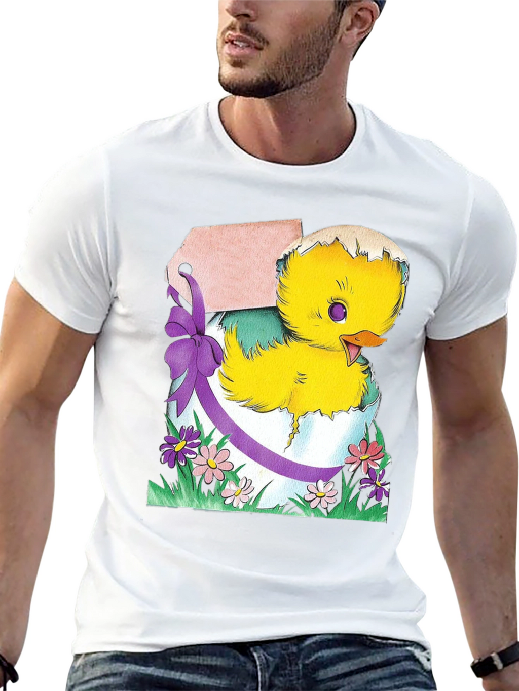 Easter Chick in Eggshell T-Shirt