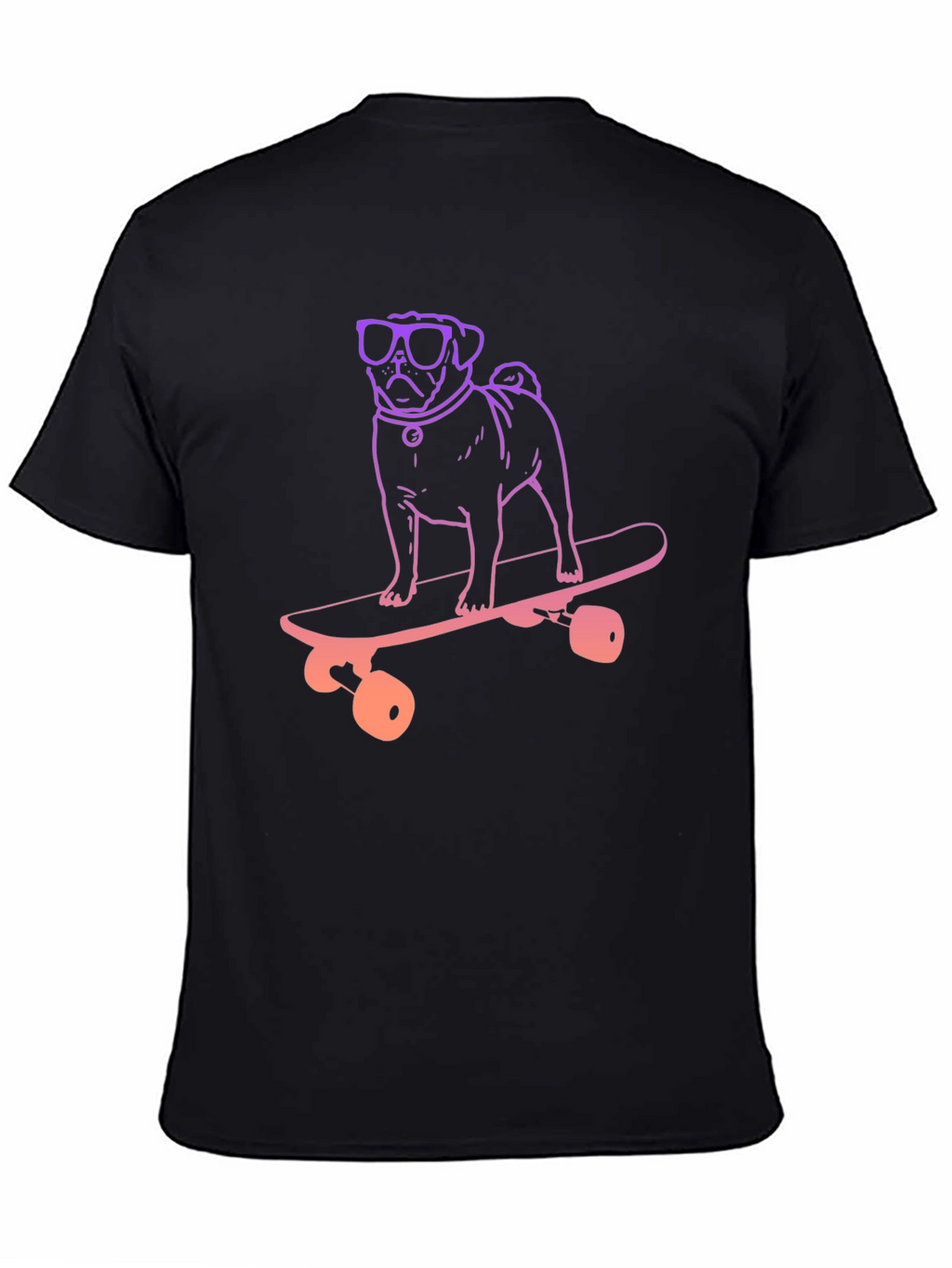 Pug Skateboard T-Shirt