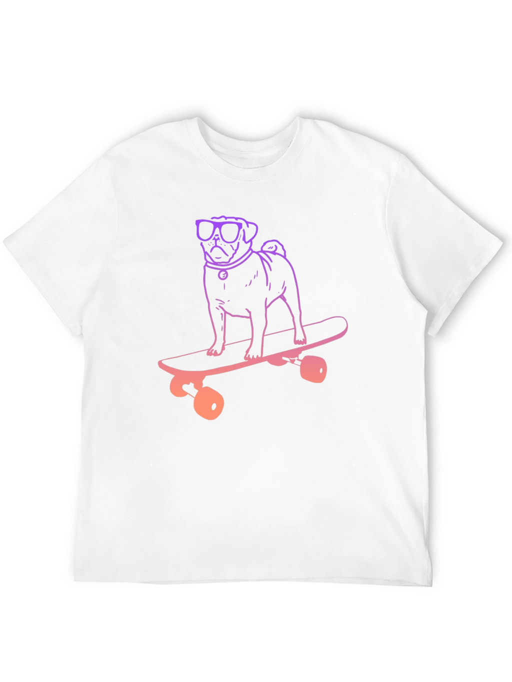 Pug Skateboard T-Shirt