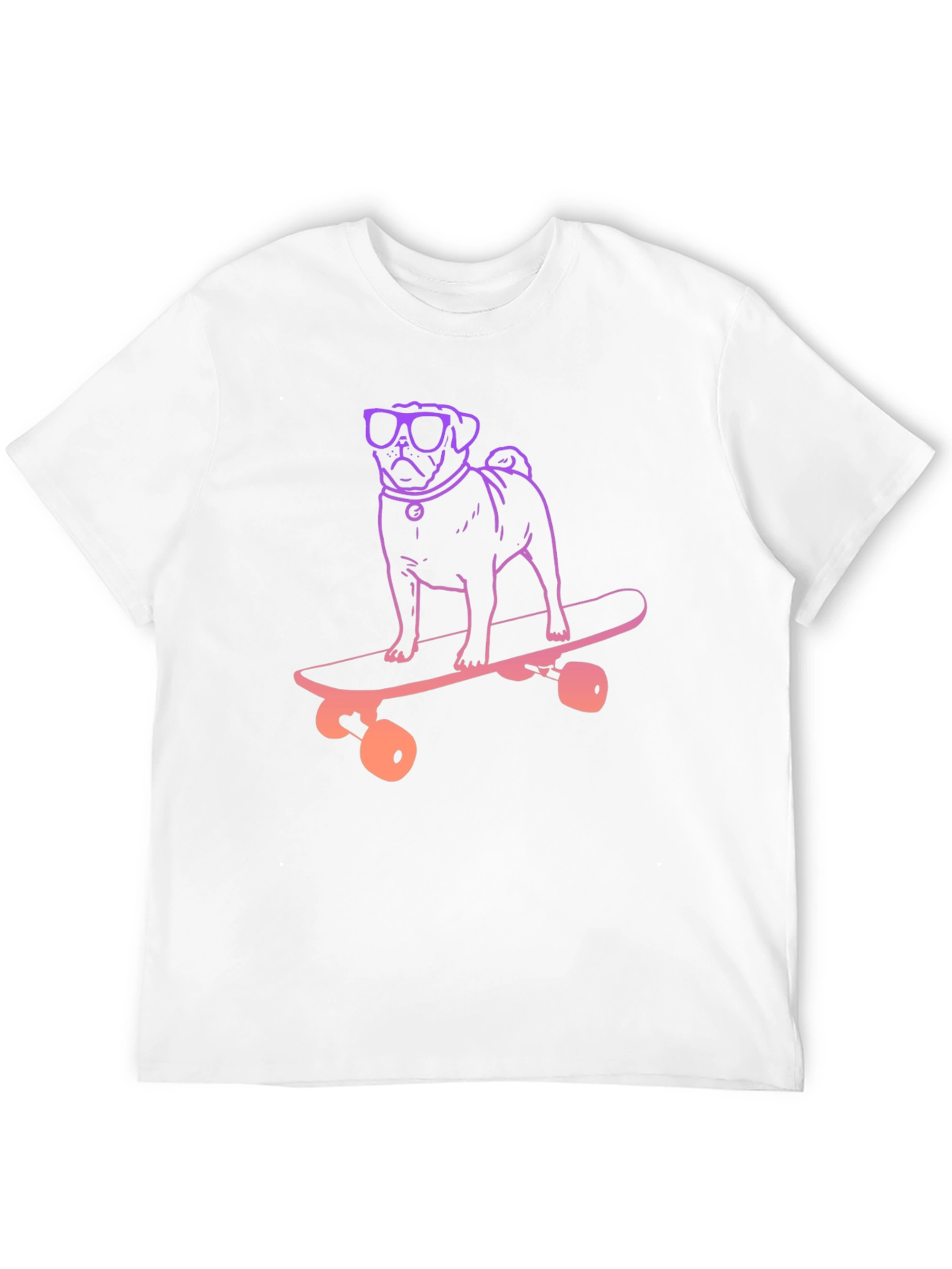 Pug Skateboard T-Shirt