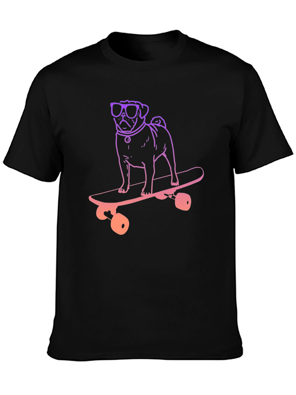 Pug Skateboard T-Shirt