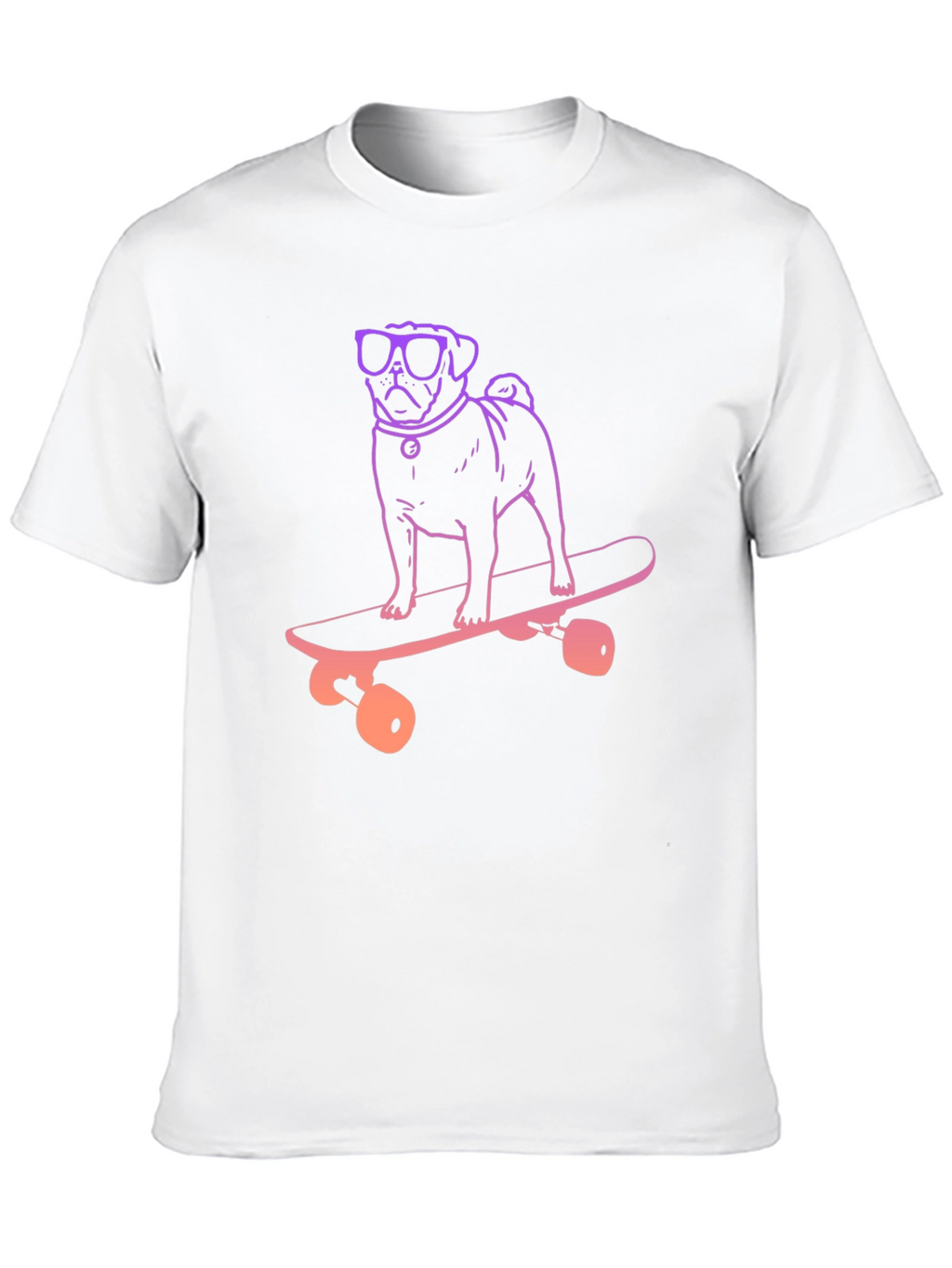 Pug Skateboard T-Shirt
