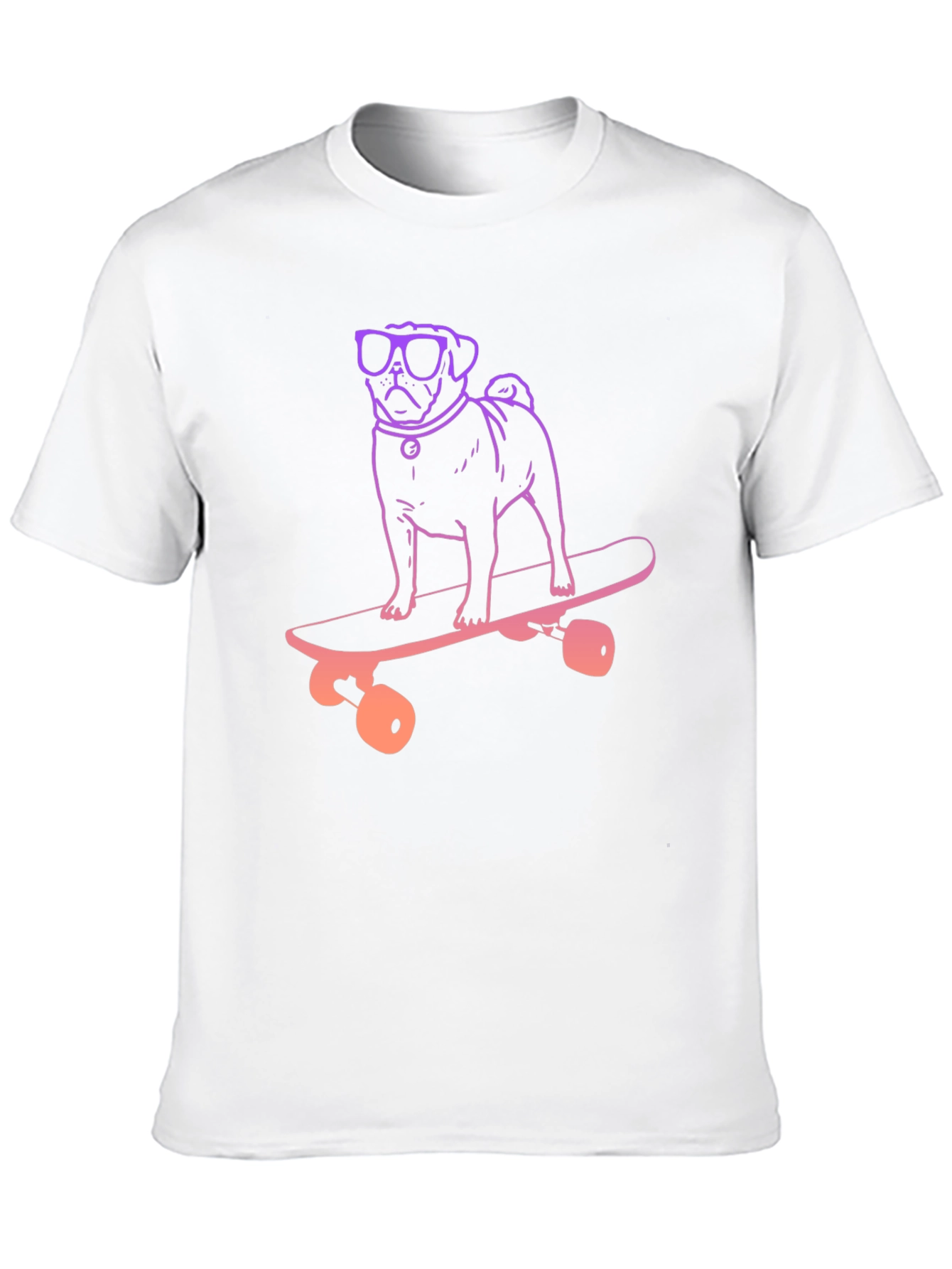 Pug Skateboard T-Shirt