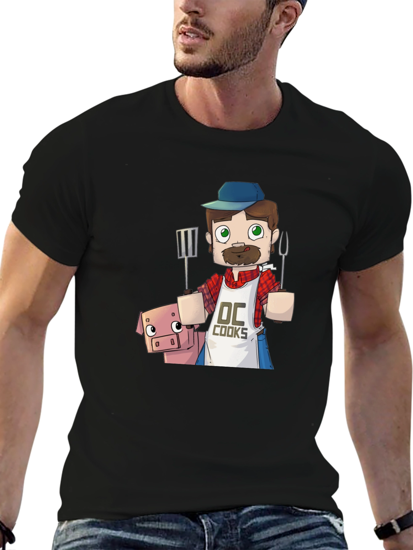 BBQ Chef and Pig Graphic Tee