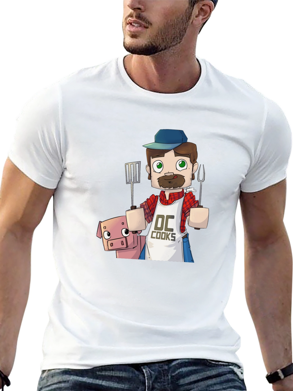 BBQ Chef and Pig Graphic Tee