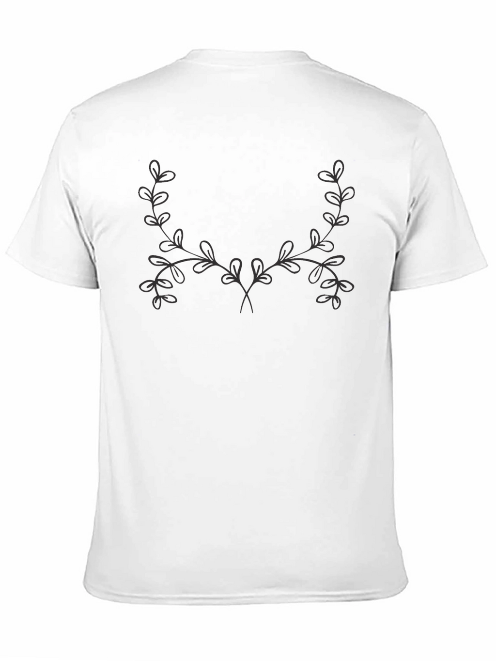 Nature-Inspired Black Graphic Tee